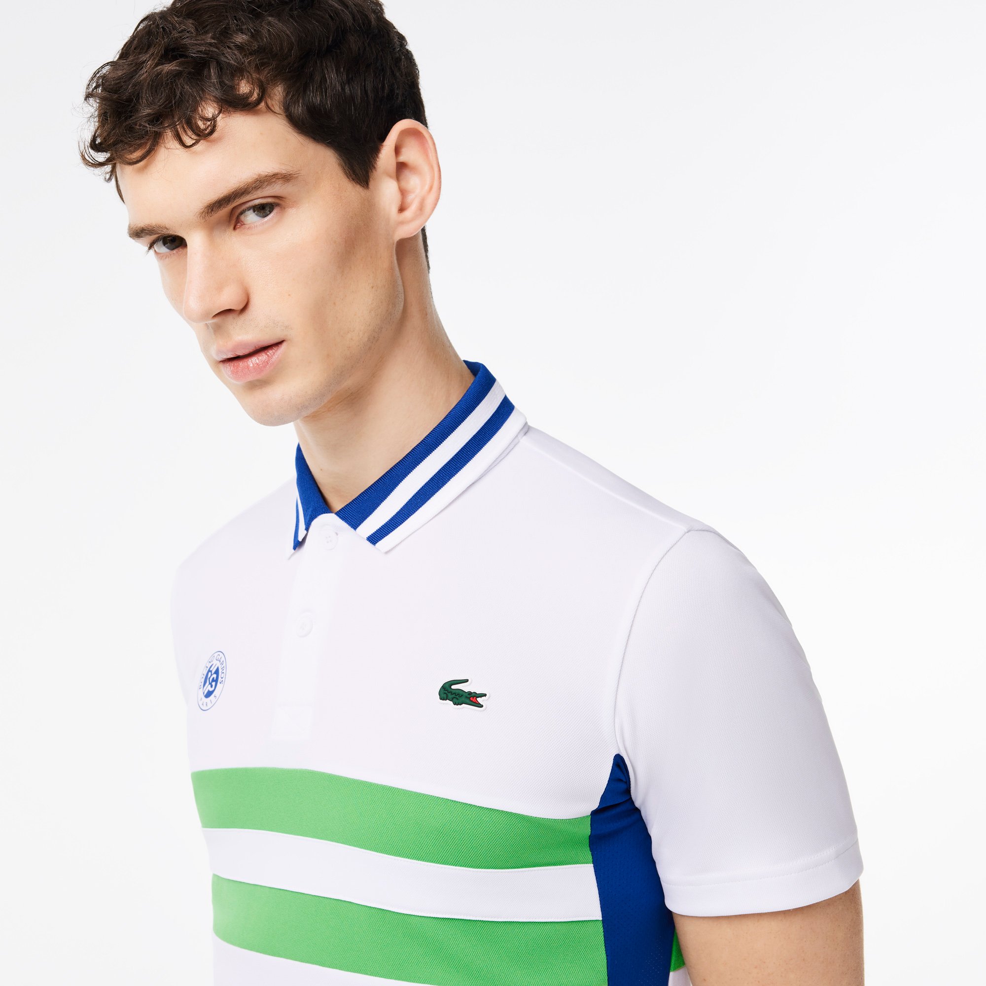 Áo Polo Tennis Lacoste Nam Roland Garros Ôm Dáng Công Nghệ Ultra-Dry
