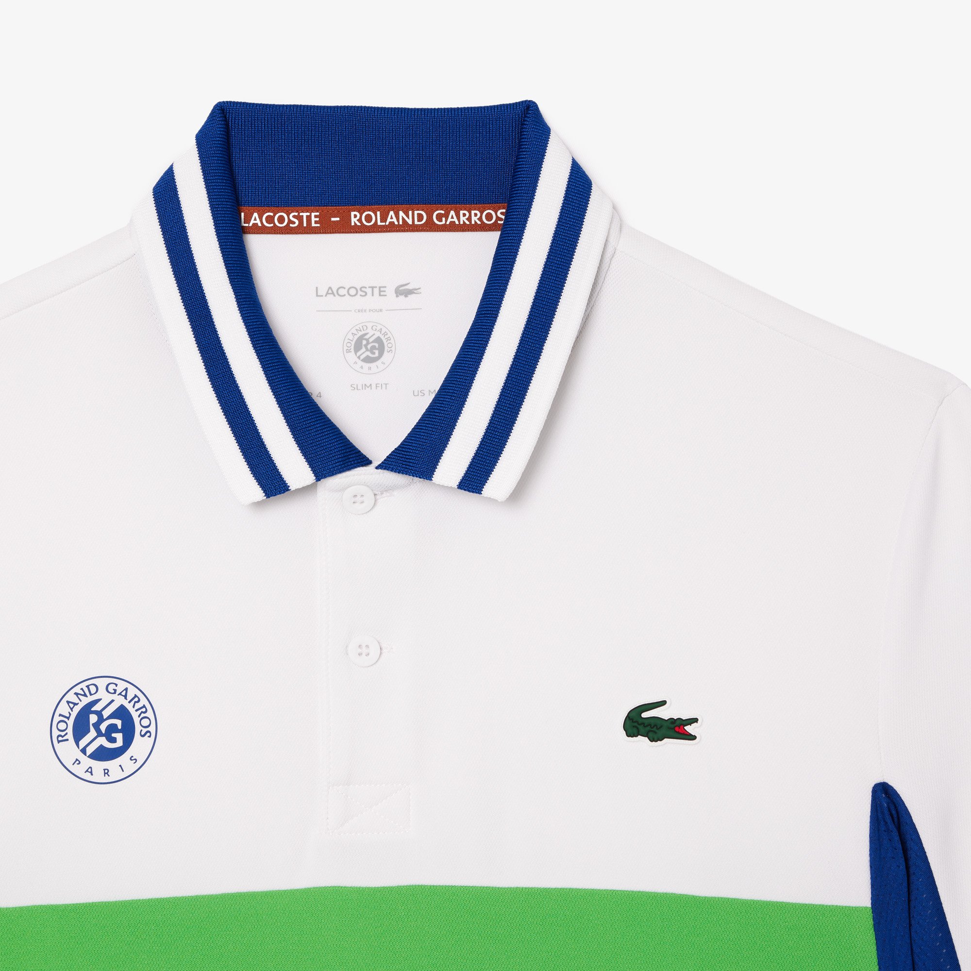 Áo Polo Tennis Lacoste Nam Roland Garros Ôm Dáng Công Nghệ Ultra-Dry