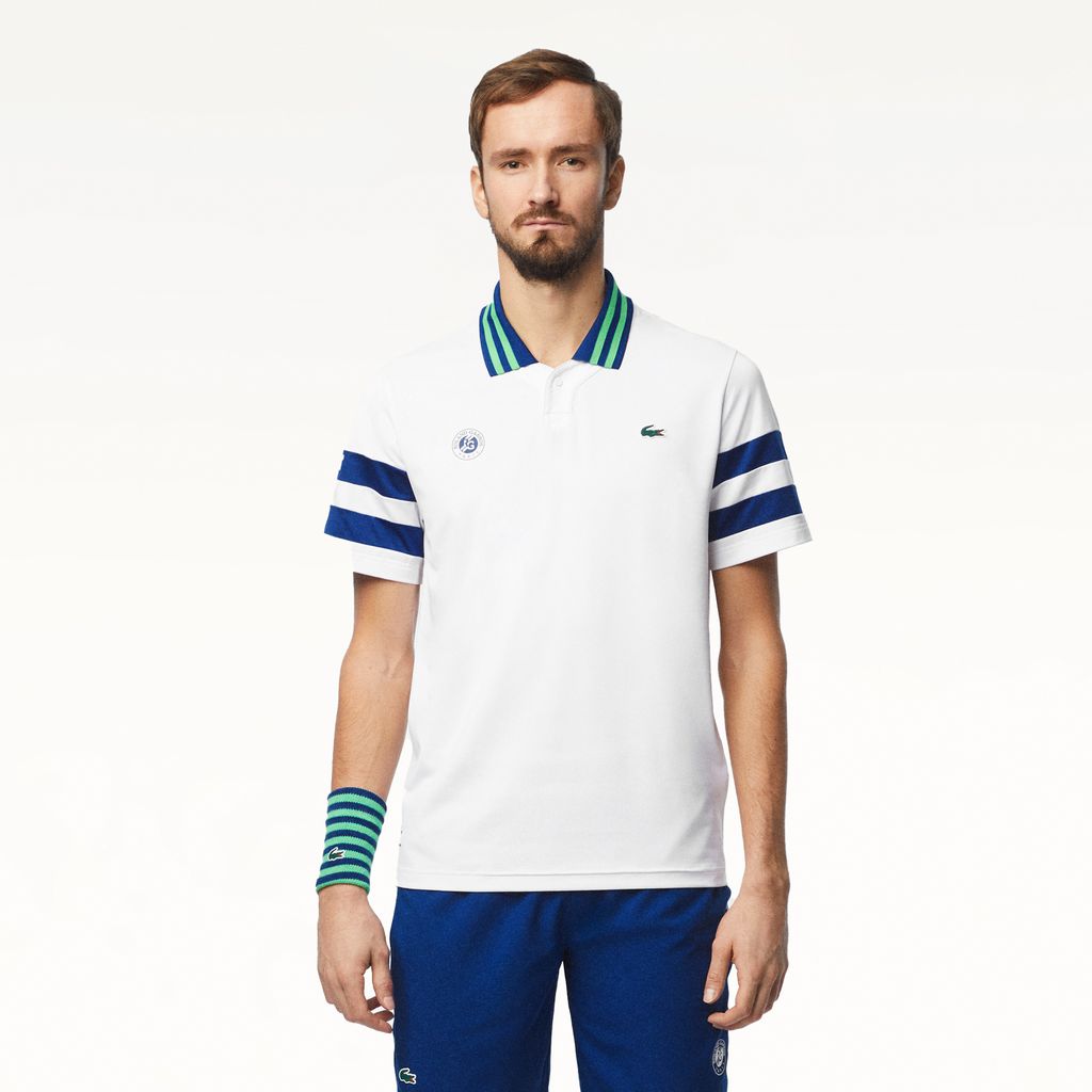 Áo Polo Tennis Lacoste Nam Roland Garros Ôm Dáng Phiên Bản Daniil Medvedev