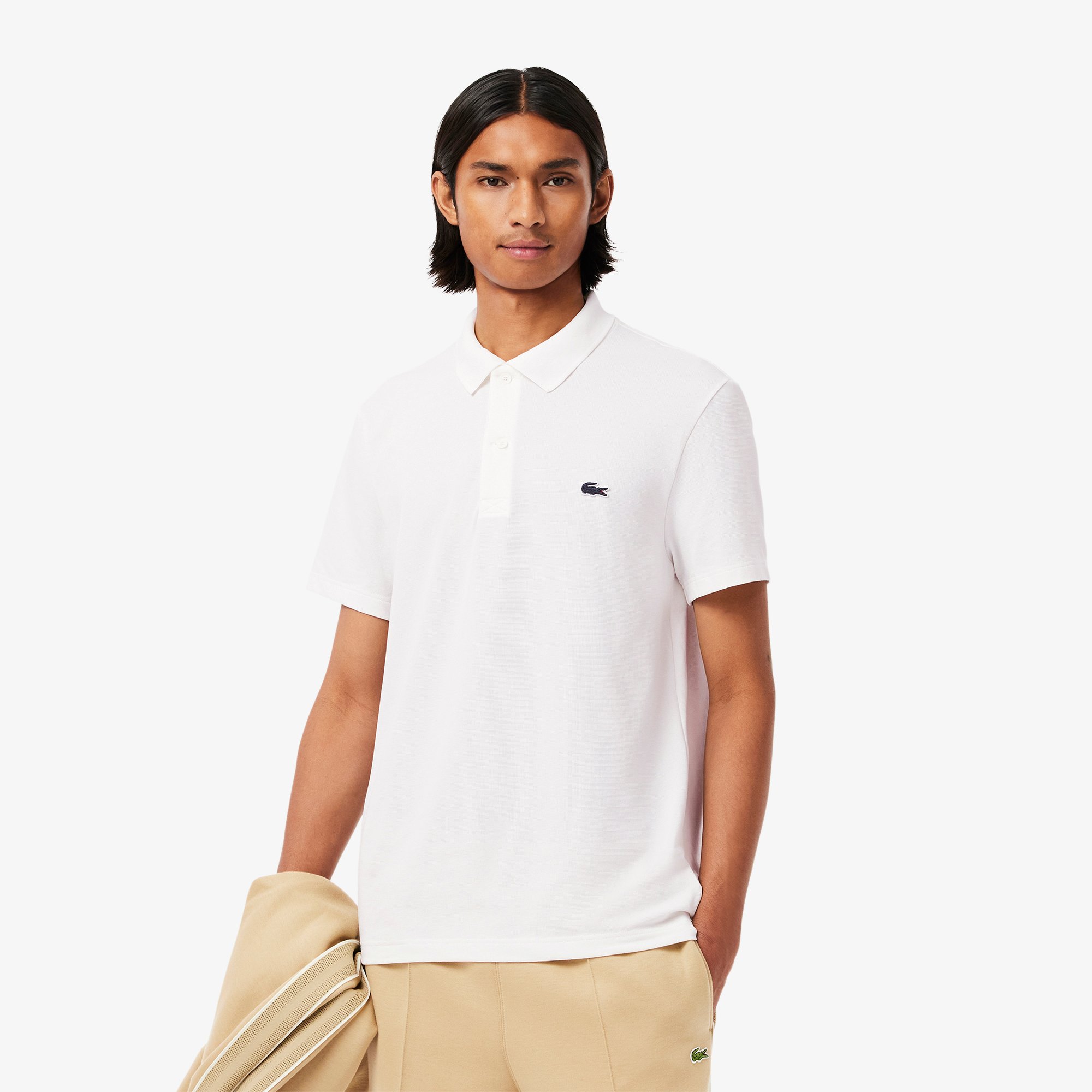 Áo Polo Lacoste Nam Dáng Suông Chất Liệu Cotton