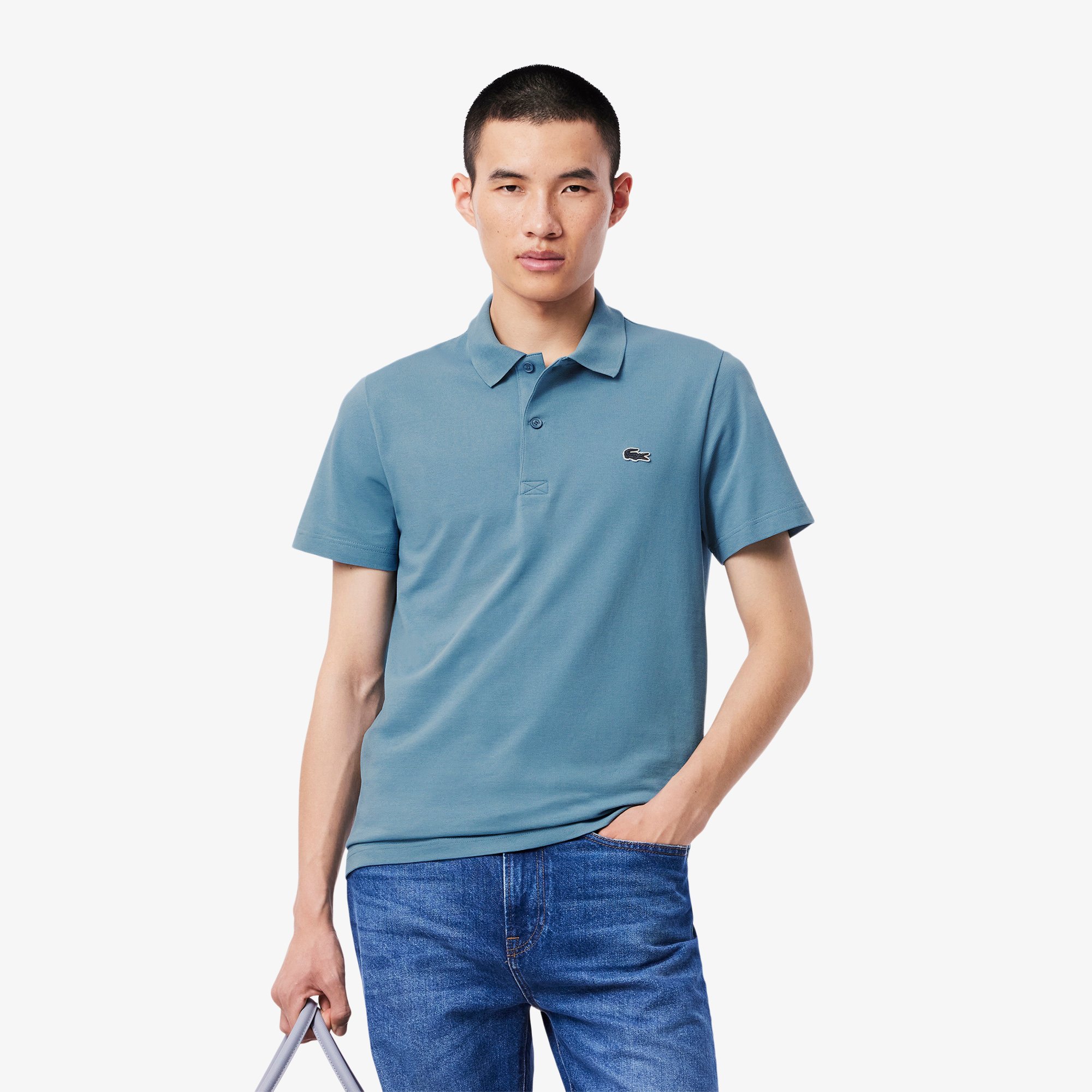 Áo Polo Lacoste Nam Dáng Suông Chất Liệu Cotton