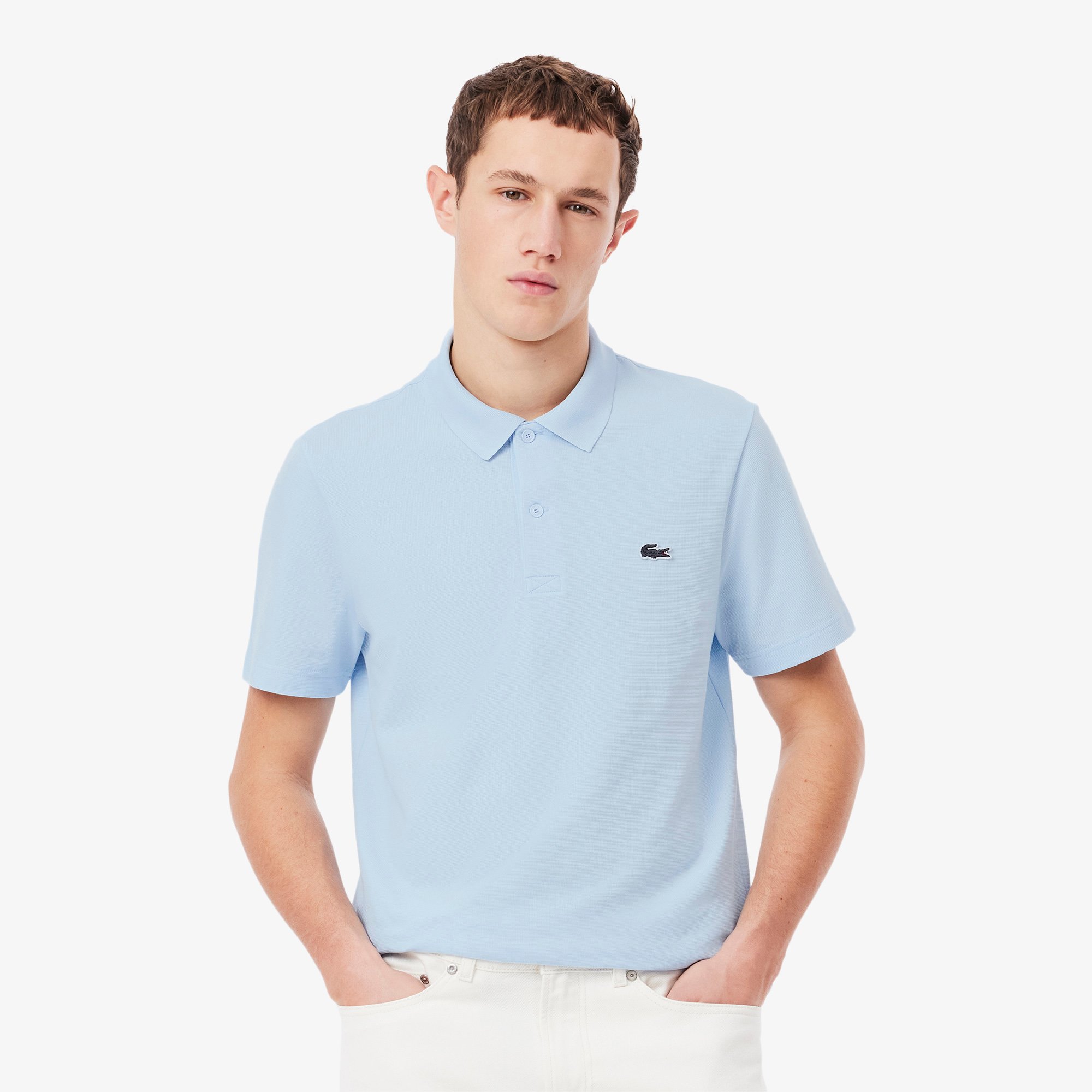 Áo Polo Lacoste Nam Dáng Suông Chất Liệu Cotton