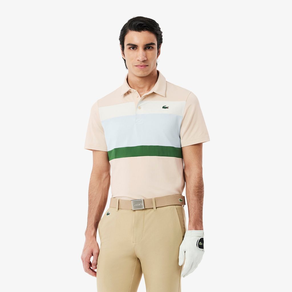 Áo Polo Golf Lacoste Nam Dáng Suông Phối Màu