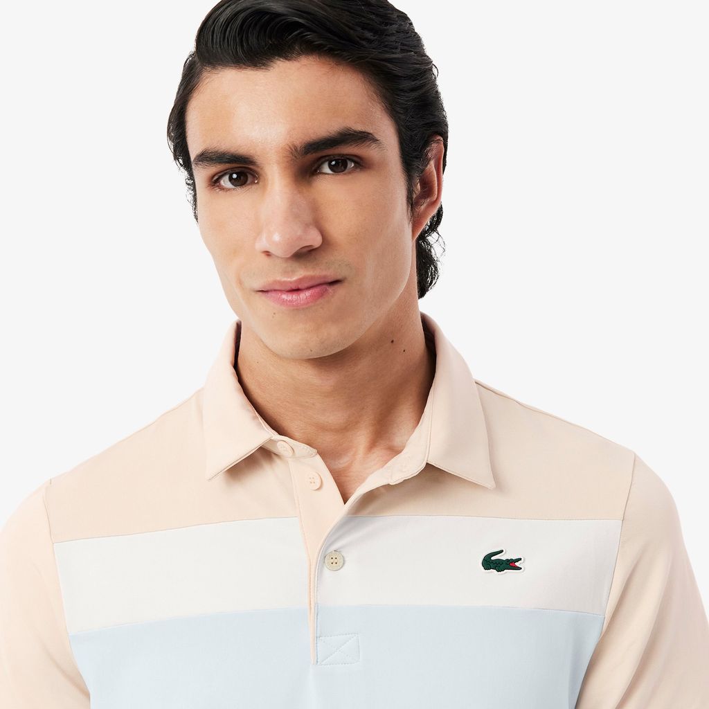 Áo Polo Golf Lacoste Nam Dáng Suông Phối Màu