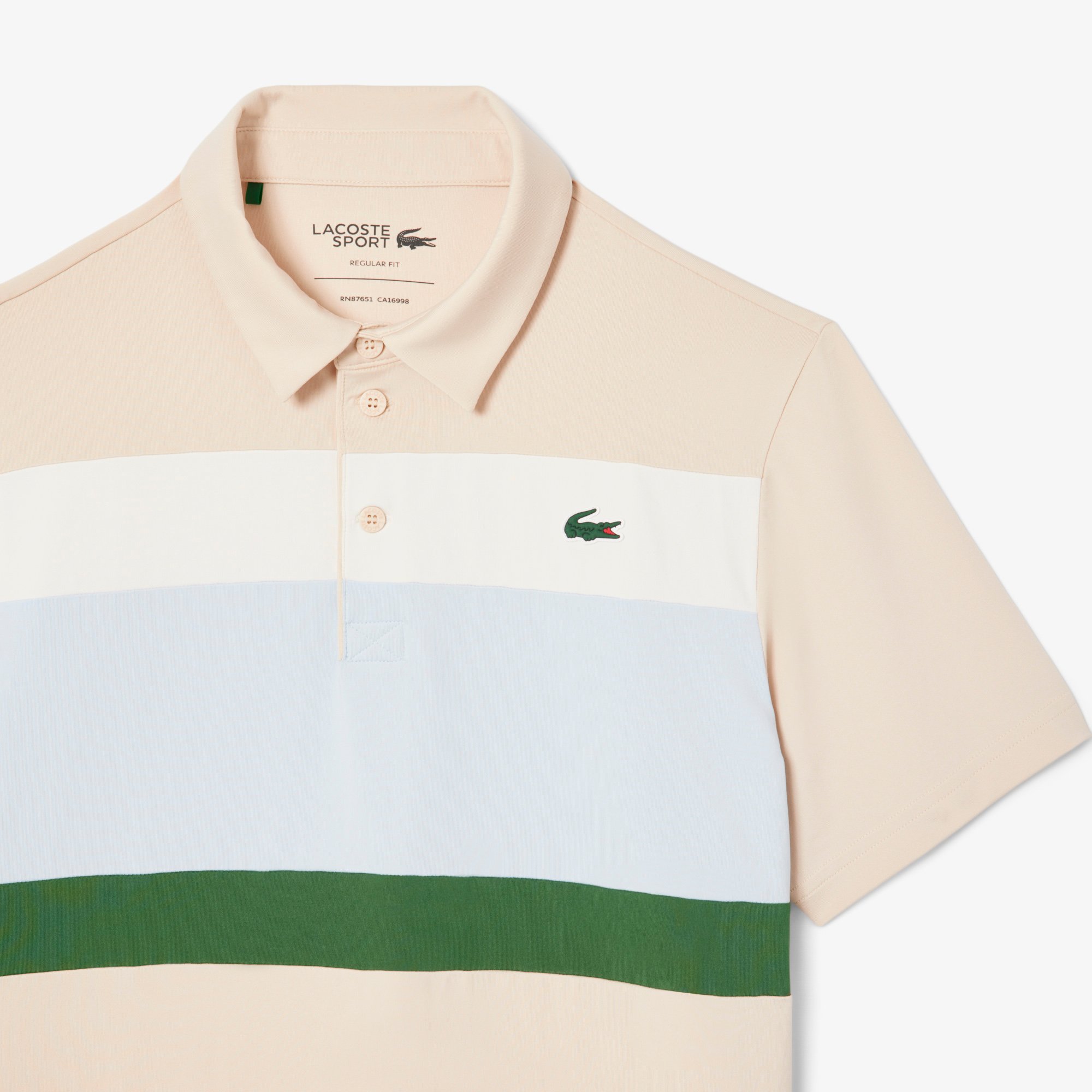 Áo Polo Golf Lacoste Nam Dáng Suông Phối Màu