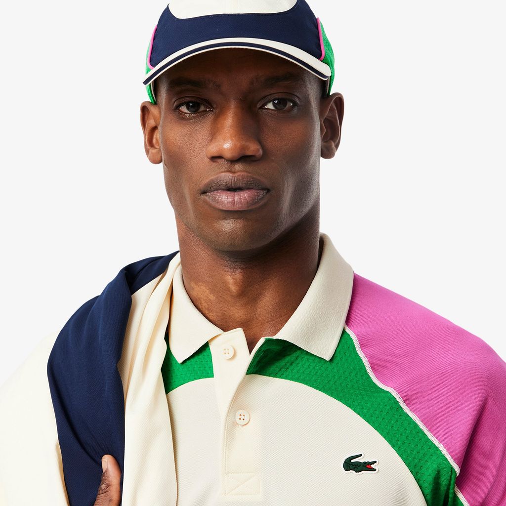 Áo Polo Tennis Lacoste Nam Công Nghệ Ultra Dry Họa Tiết Phối Màu