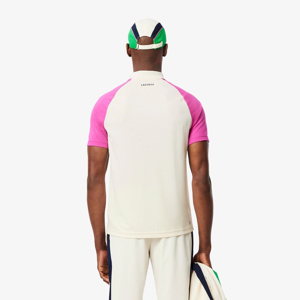 Áo Polo Tennis Lacoste Nam Công Nghệ Ultra Dry Họa Tiết Phối Màu