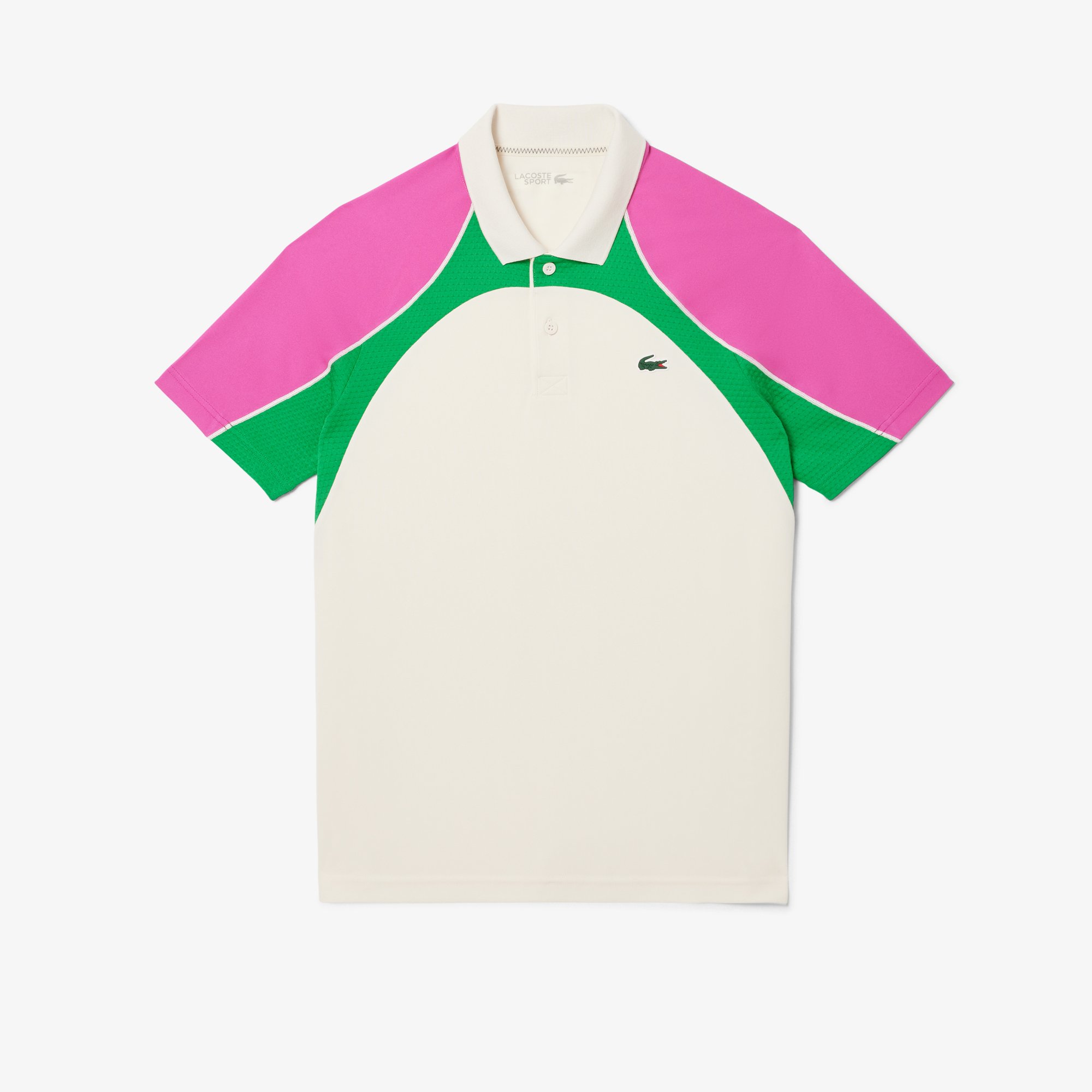 Áo Polo Tennis Lacoste Nam Công Nghệ Ultra Dry Họa Tiết Phối Màu