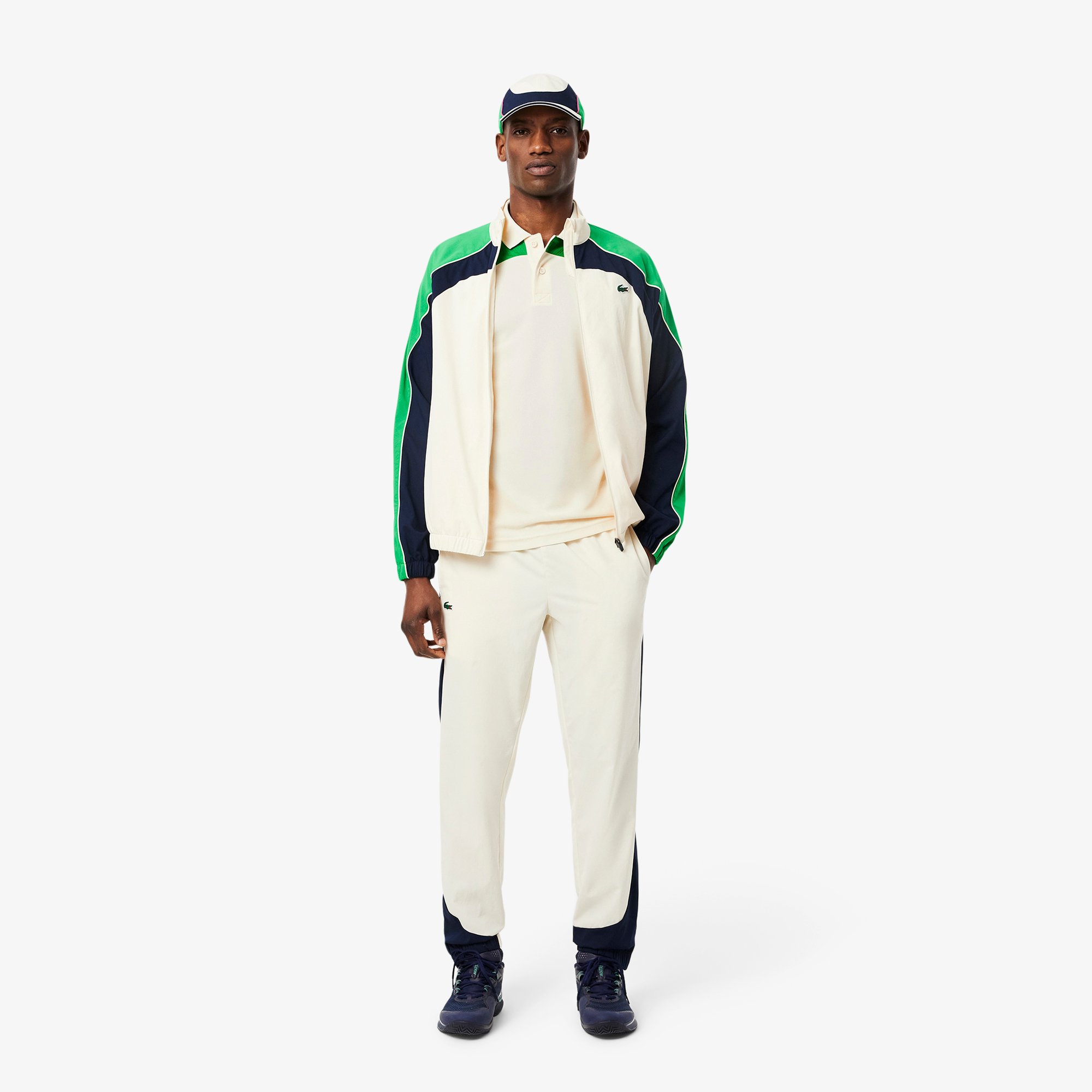 Áo Polo Tennis Lacoste Nam Công Nghệ Ultra Dry Họa Tiết Phối Màu