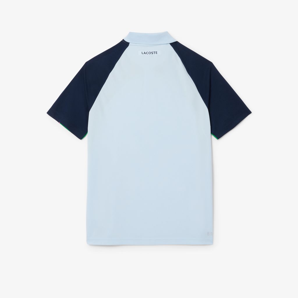 Áo Polo Tennis Lacoste Nam Công Nghệ Ultra Dry Họa Tiết Phối Màu