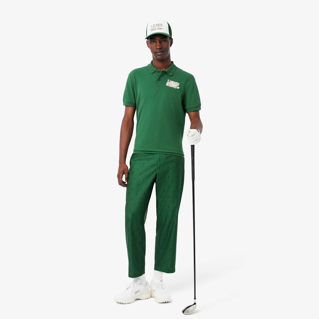Áo Polo Golf Lacoste Nam Chất Liệu Mini-Piqué Dáng Rộng