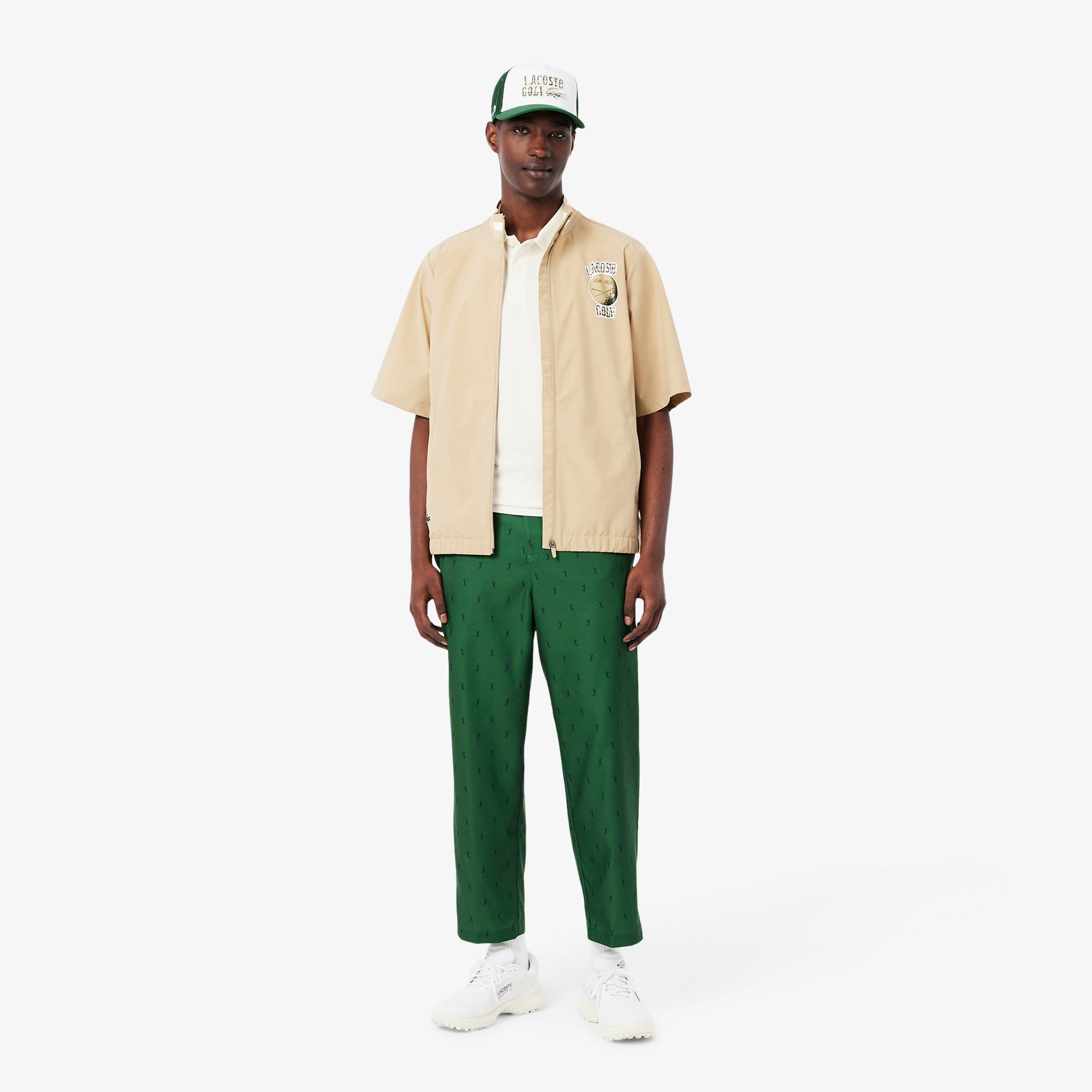 Áo Polo Golf Lacoste Nam Chất Liệu Mini-Piqué Dáng Rộng