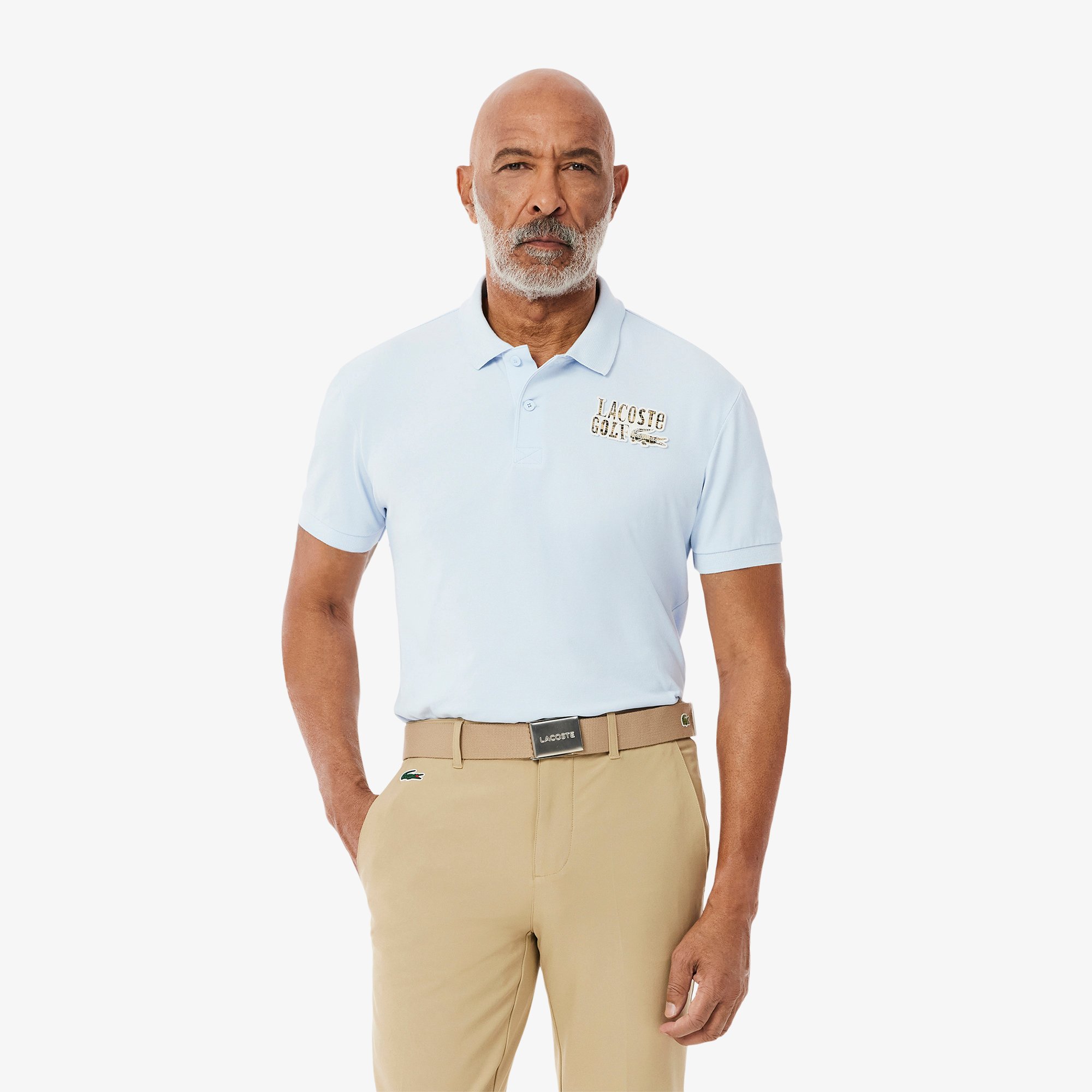 Áo Polo Golf Lacoste Nam Chất Liệu Mini-Piqué Dáng Rộng