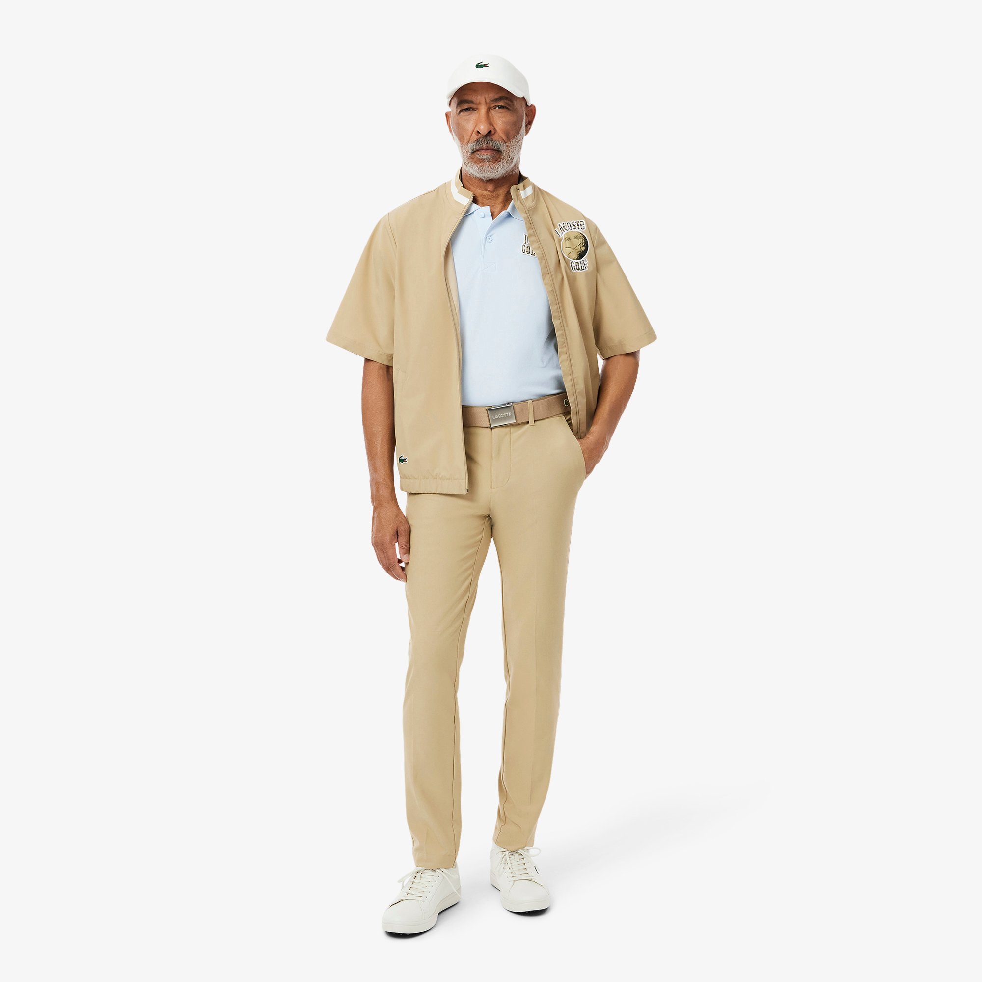 Áo Polo Golf Lacoste Nam Chất Liệu Mini-Piqué Dáng Rộng