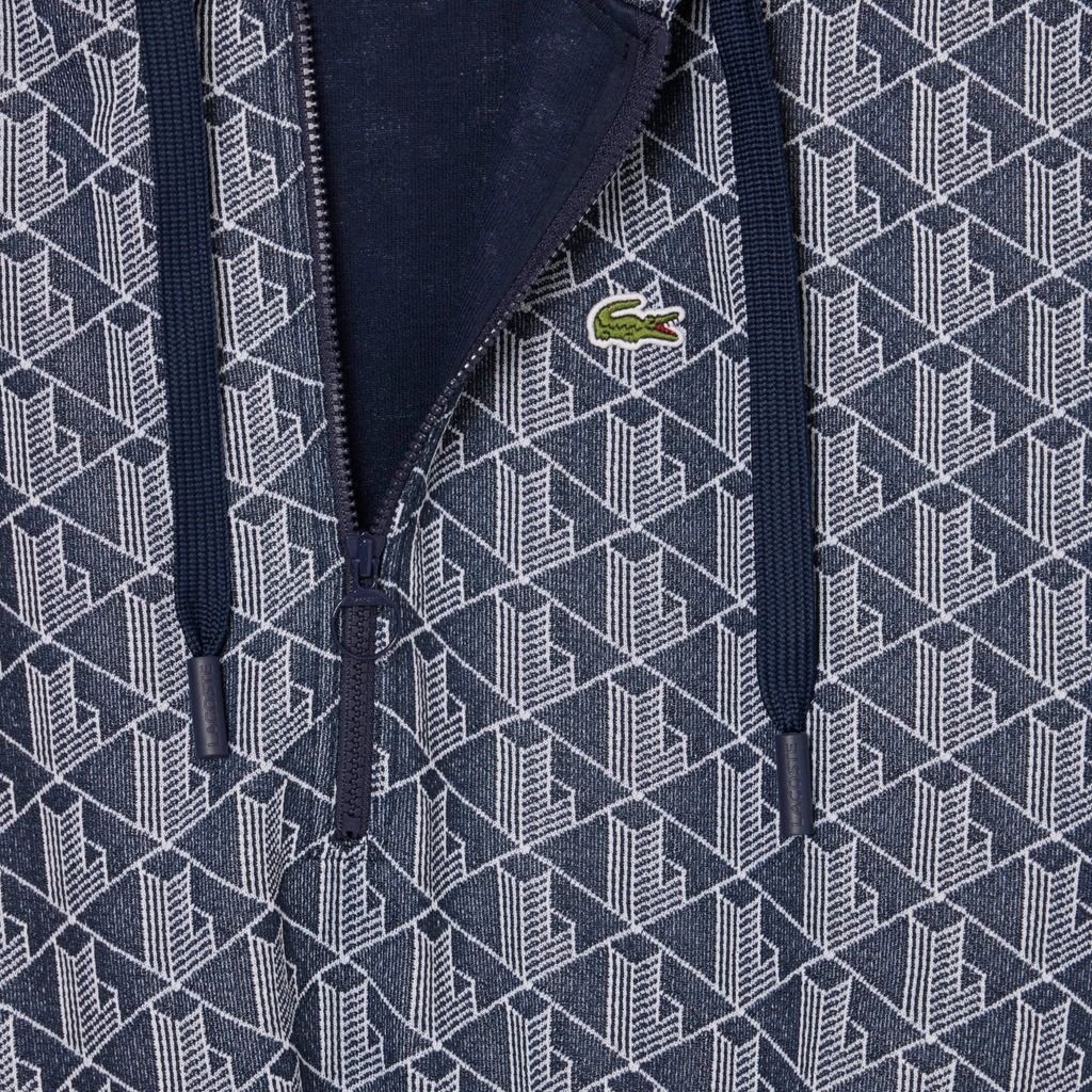 Đầm Hoodie Lacoste Nữ Chất Liệu Jacquard Họa Tiết Monogram