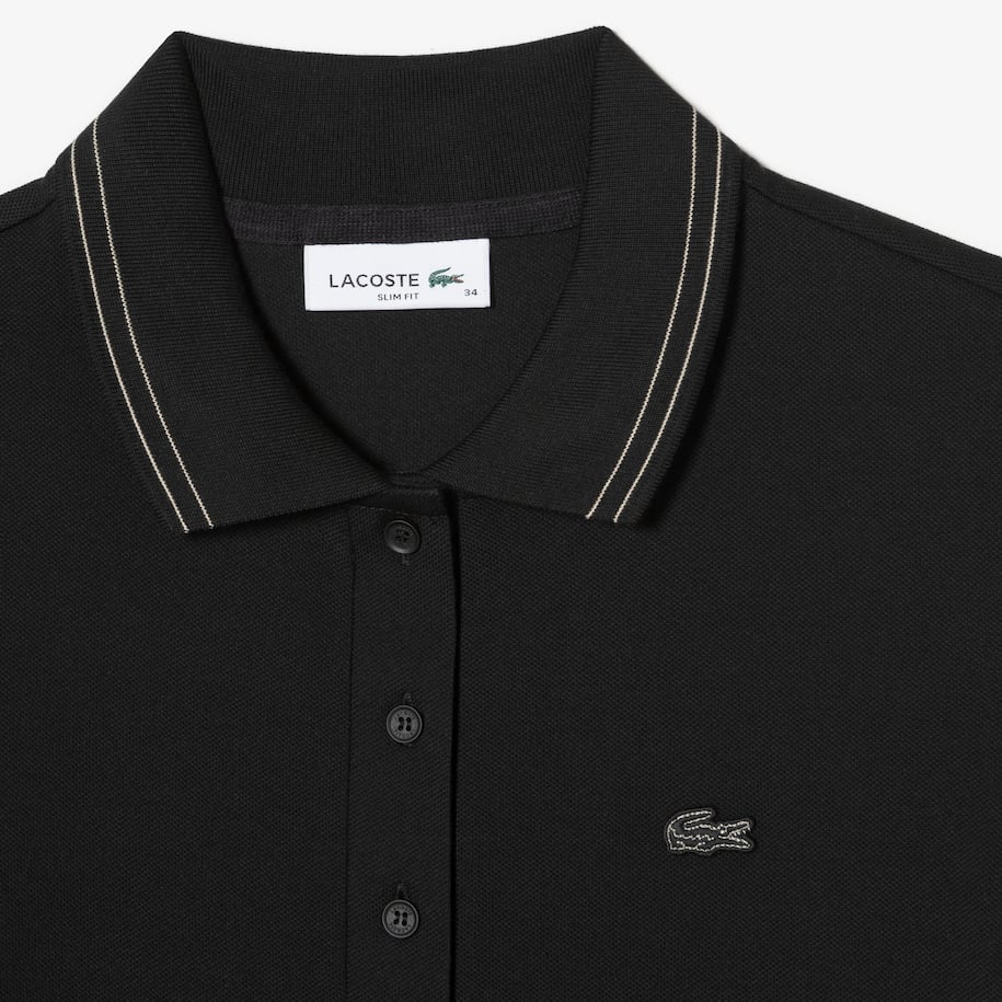 Đầm Polo Lacoste Nữ Ôm Dáng Chất Liệu Piqué Co Giãn