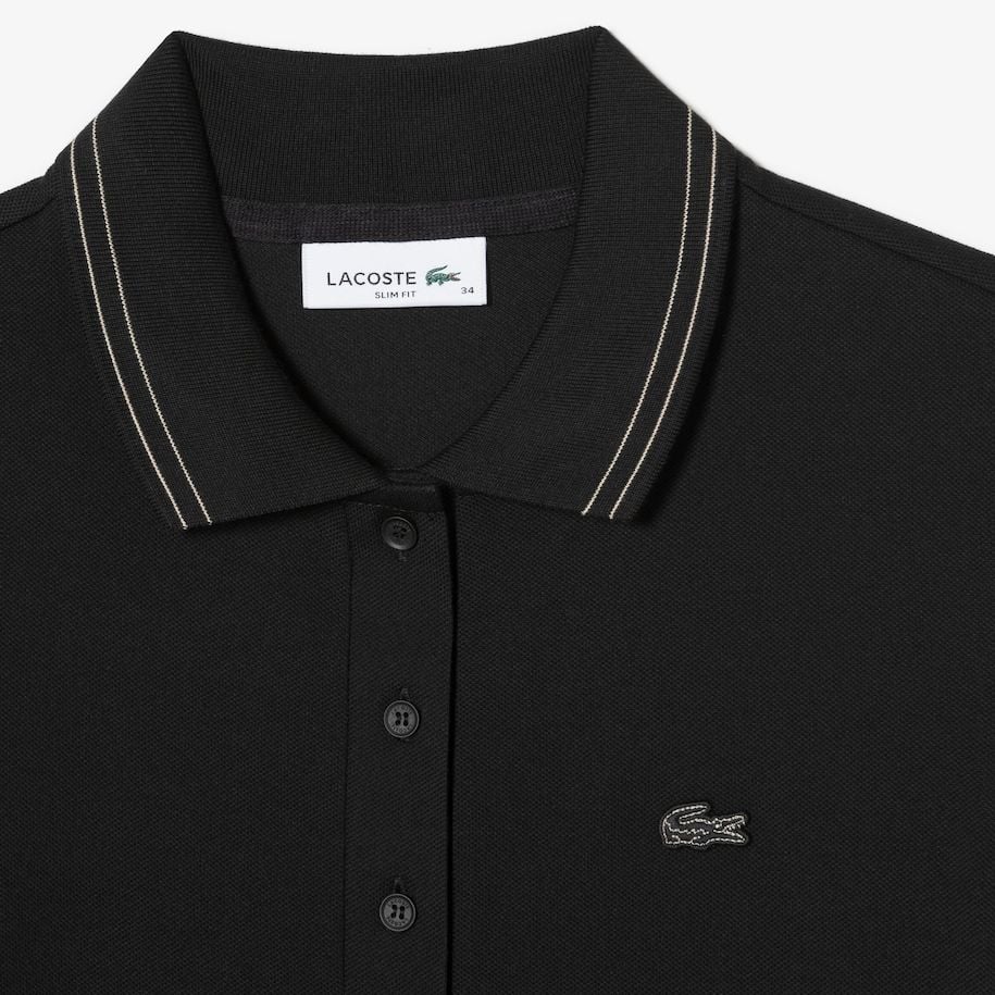 Đầm Polo Lacoste Nữ Ôm Dáng Chất Liệu Piqué Co Giãn