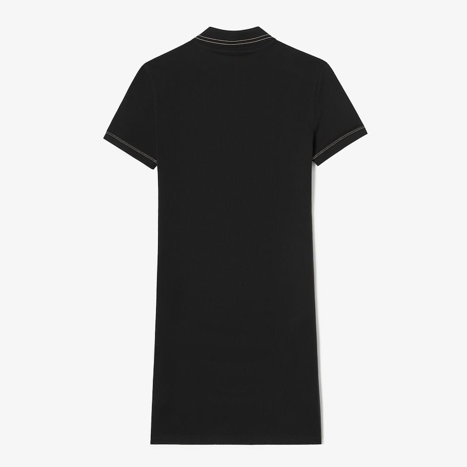 Đầm Polo Lacoste Nữ Ôm Dáng Chất Liệu Piqué Co Giãn