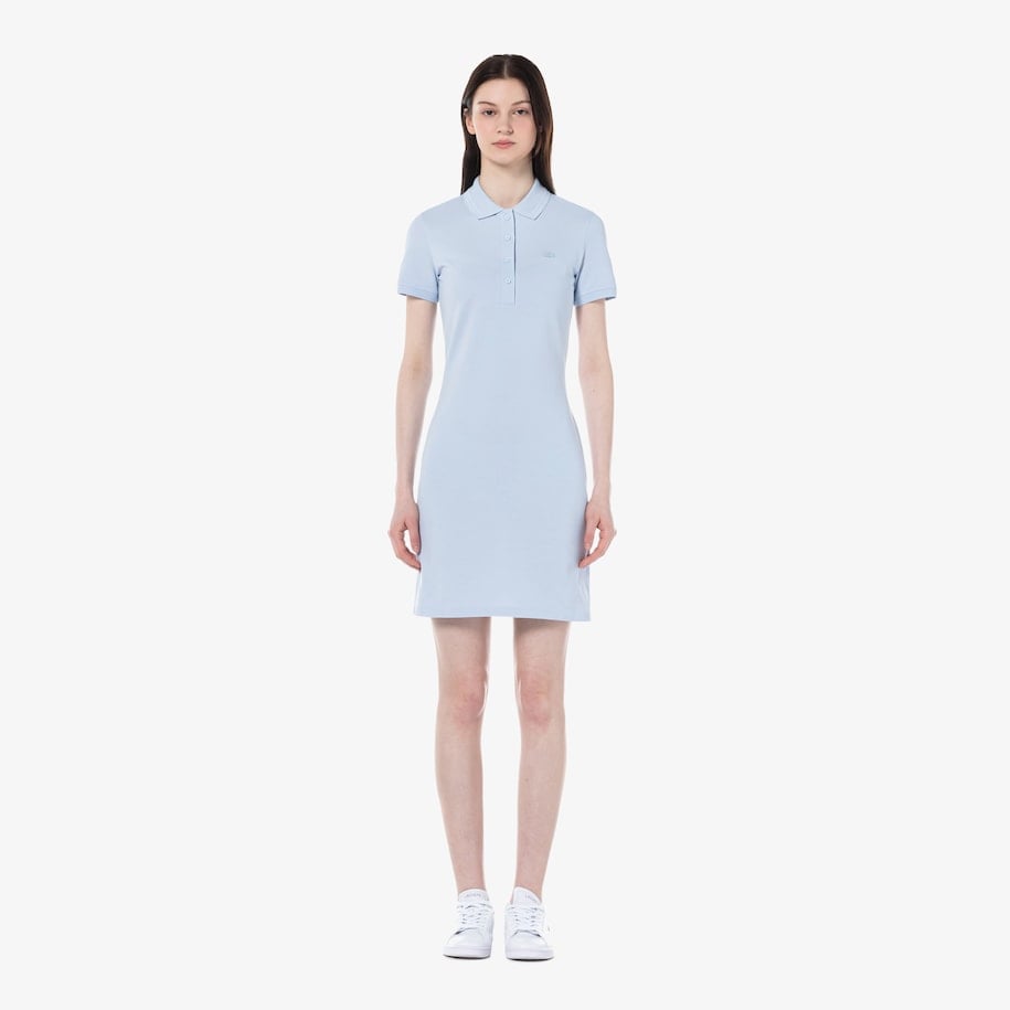 Đầm Polo Lacoste Nữ Ôm Dáng Chất Liệu Piqué Co Giãn