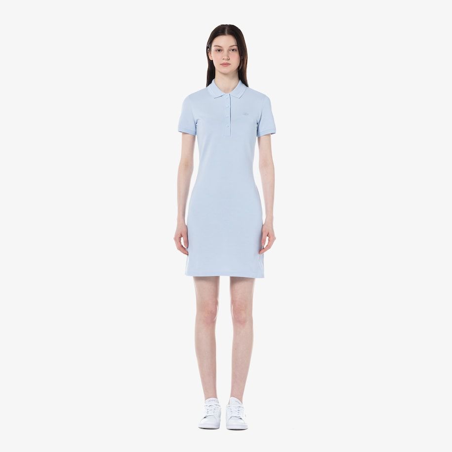 Đầm Polo Lacoste Nữ Ôm Dáng Chất Liệu Piqué Co Giãn