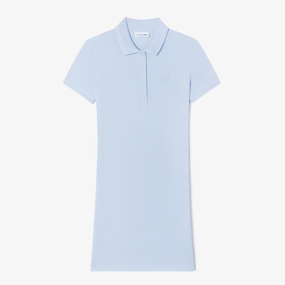 Đầm Polo Lacoste Nữ Ôm Dáng Chất Liệu Piqué Co Giãn