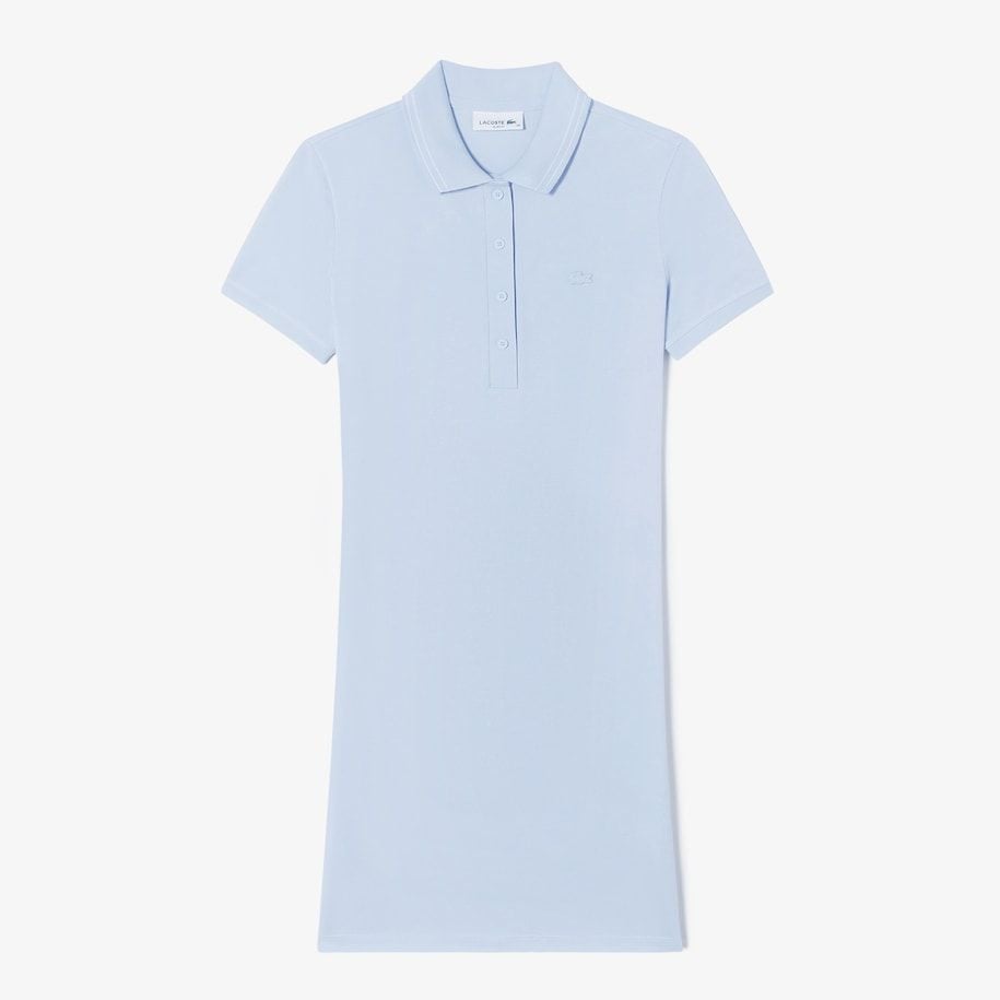 Đầm Polo Lacoste Nữ Ôm Dáng Chất Liệu Piqué Co Giãn
