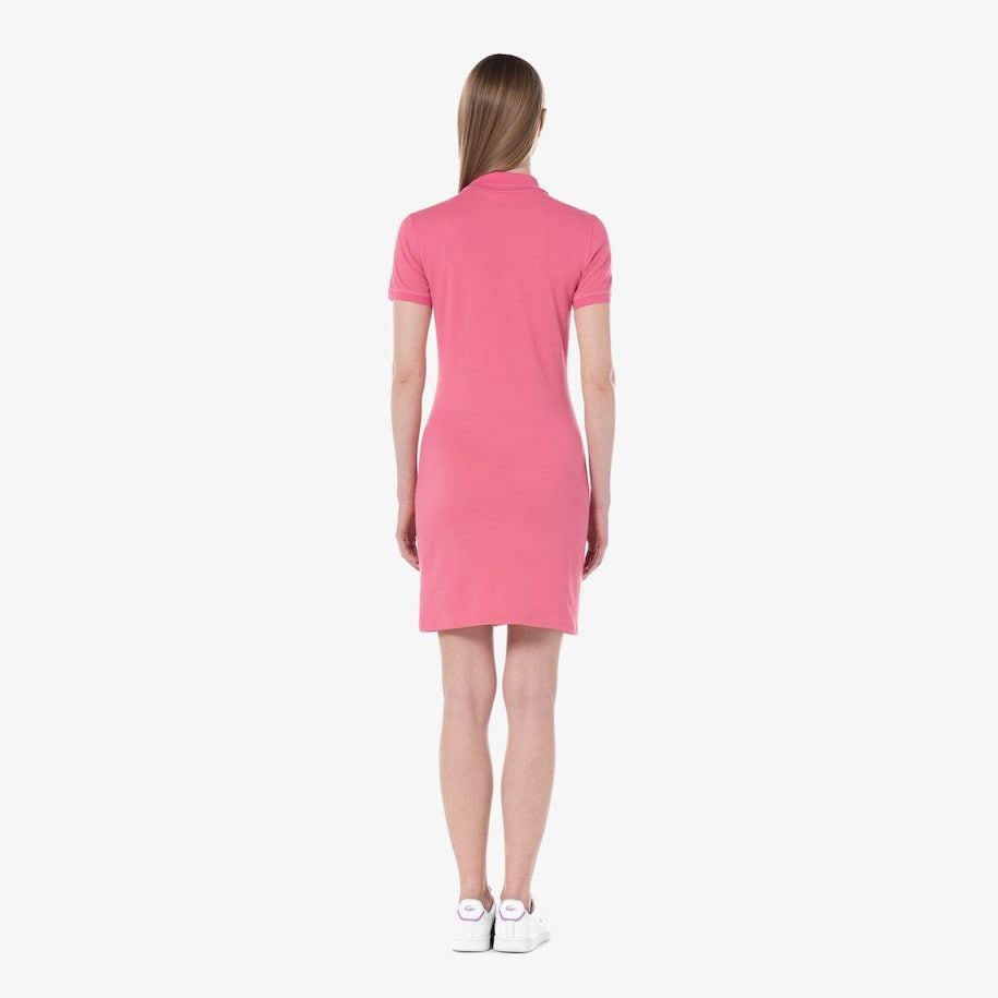 Đầm Polo Lacoste Nữ Ôm Dáng Chất Liệu Piqué Co Giãn