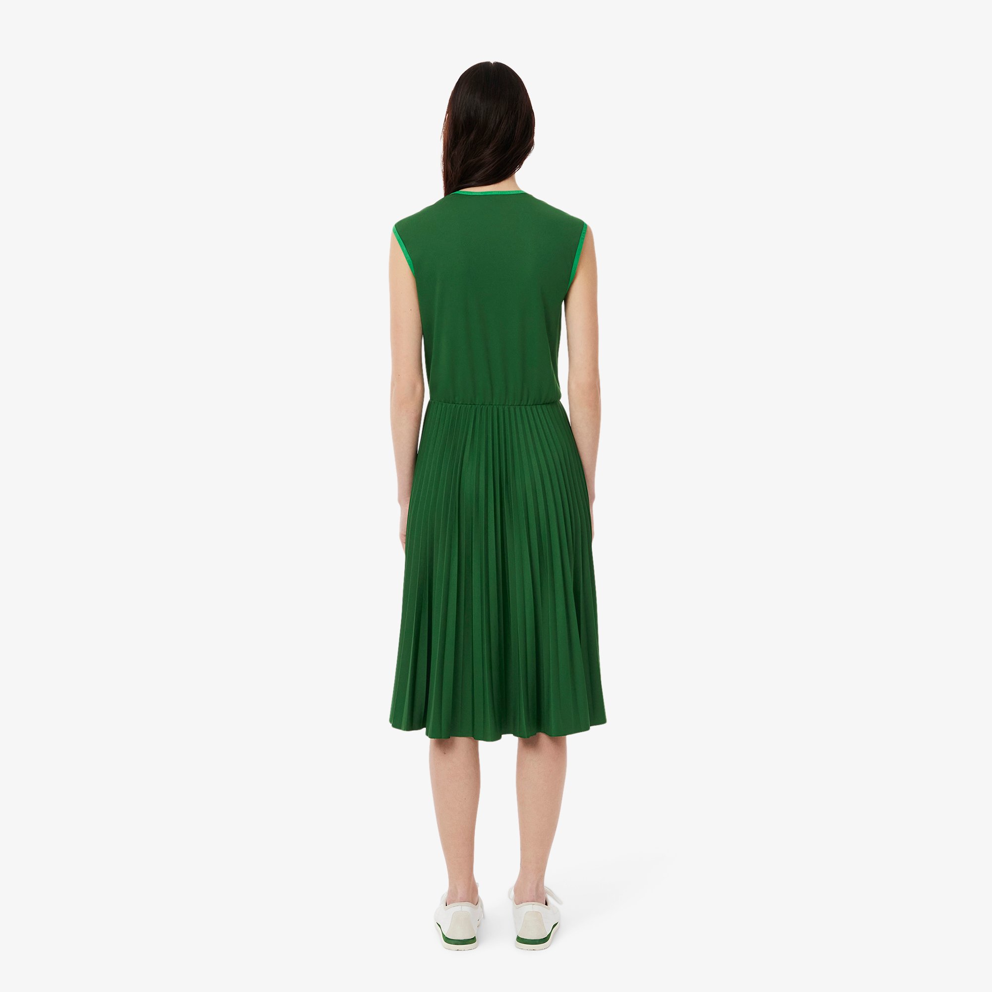 Đầm Xếp Ly Không Tay Lacoste Nữ