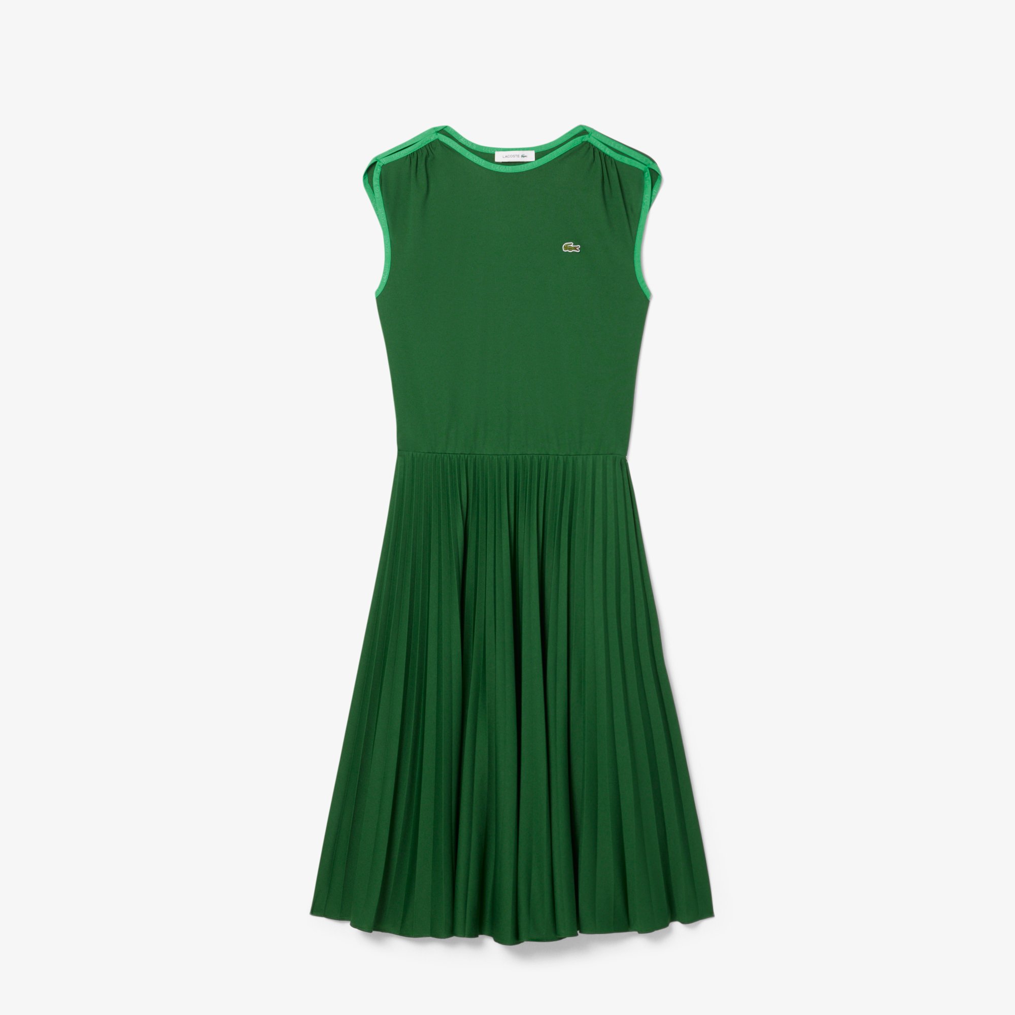 Đầm Xếp Ly Không Tay Lacoste Nữ