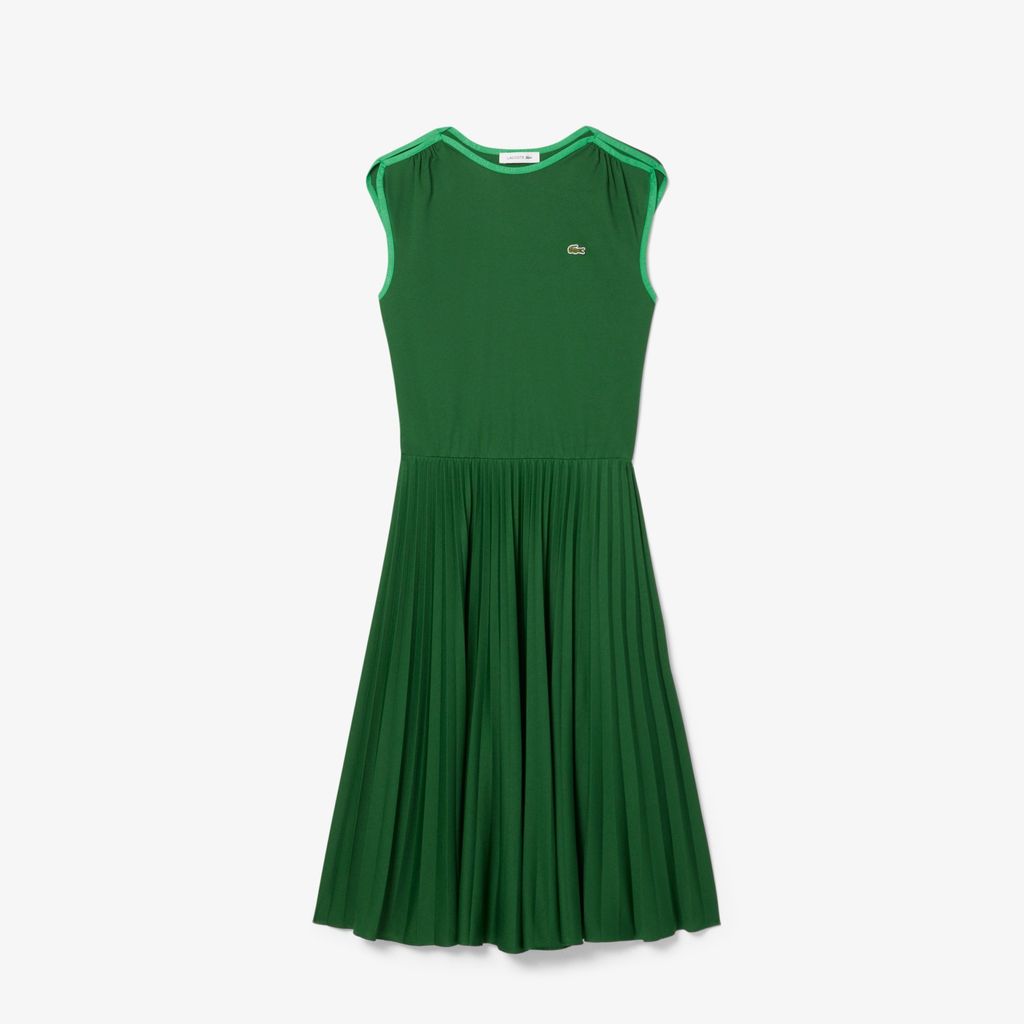 Đầm Xếp Ly Không Tay Lacoste Nữ