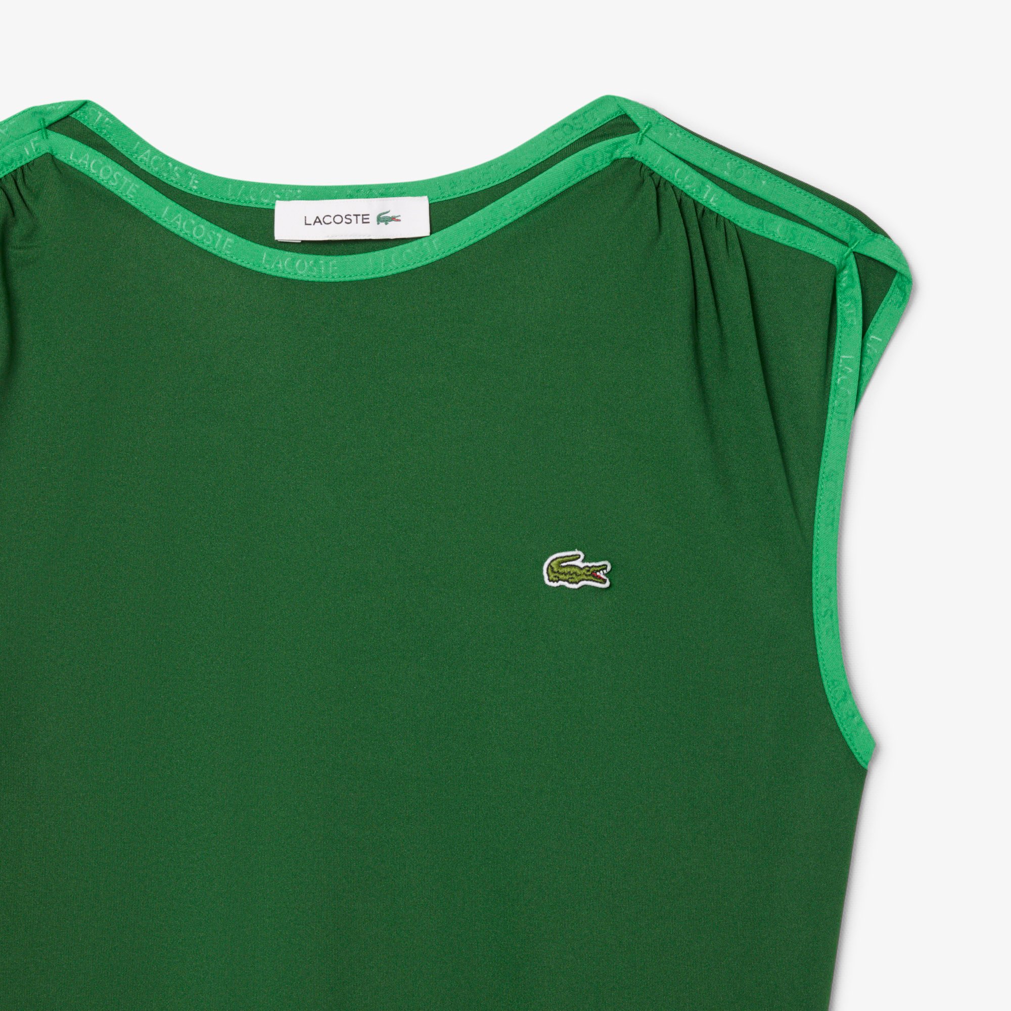 Đầm Xếp Ly Không Tay Lacoste Nữ