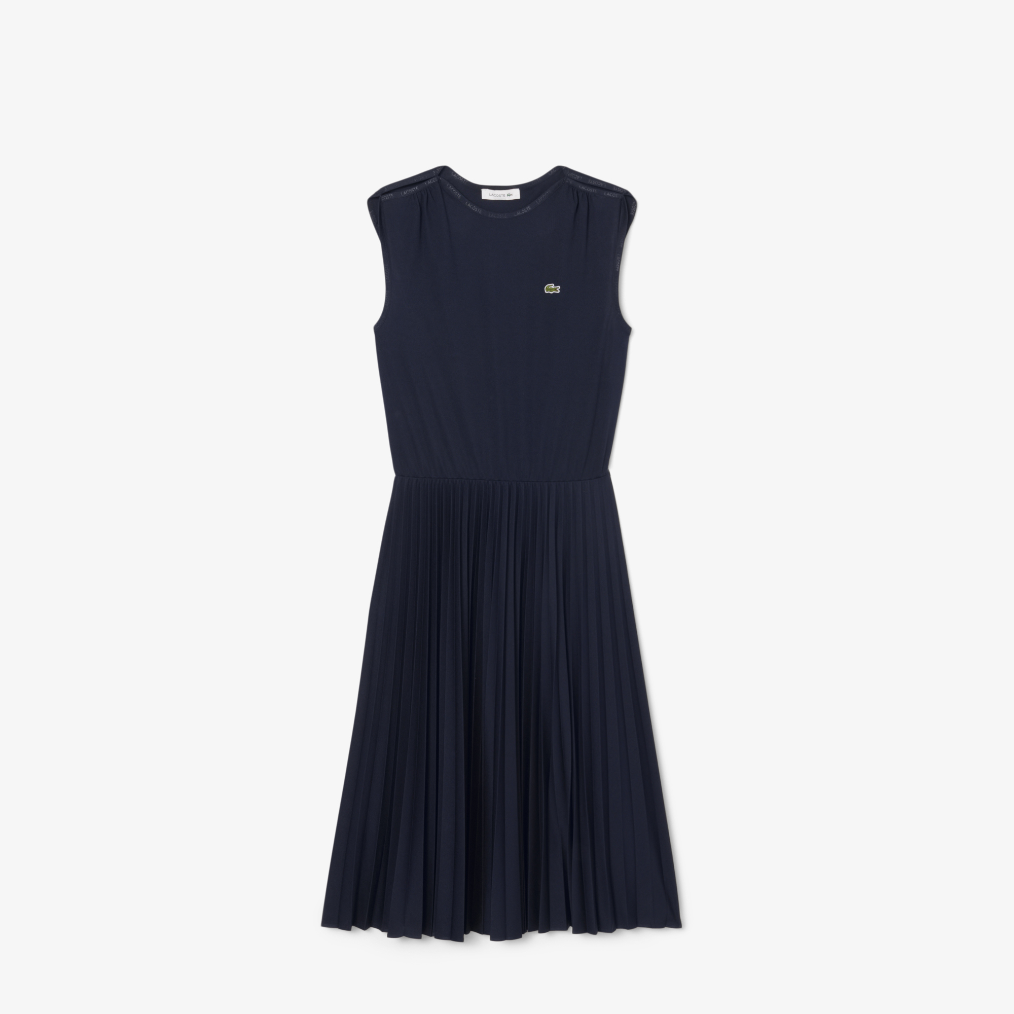 Đầm Xếp Ly Không Tay Lacoste Nữ