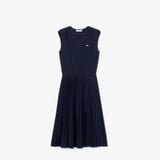 Đầm Xếp Ly Không Tay Lacoste Nữ