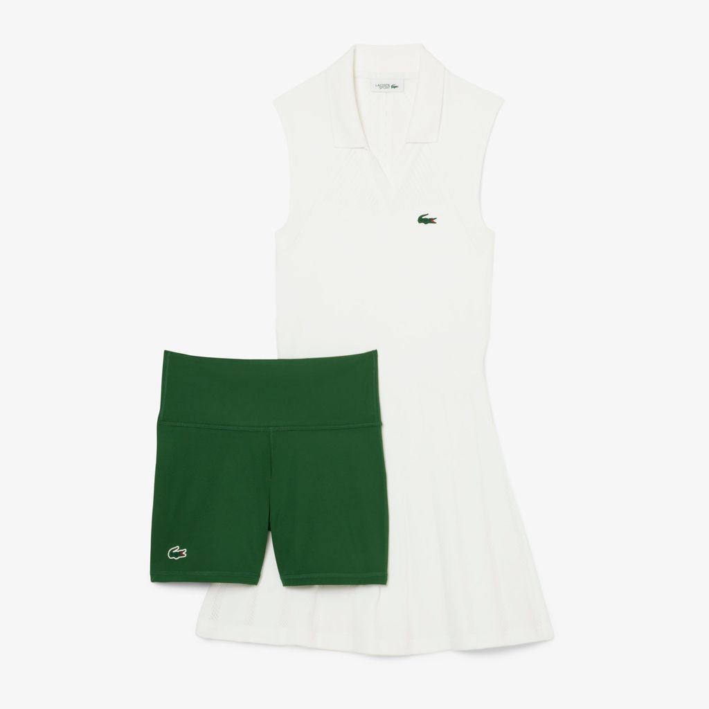 Đầm Và Quần Ngắn Tennis Lacoste Nữ Chất Liệu Co Giãn