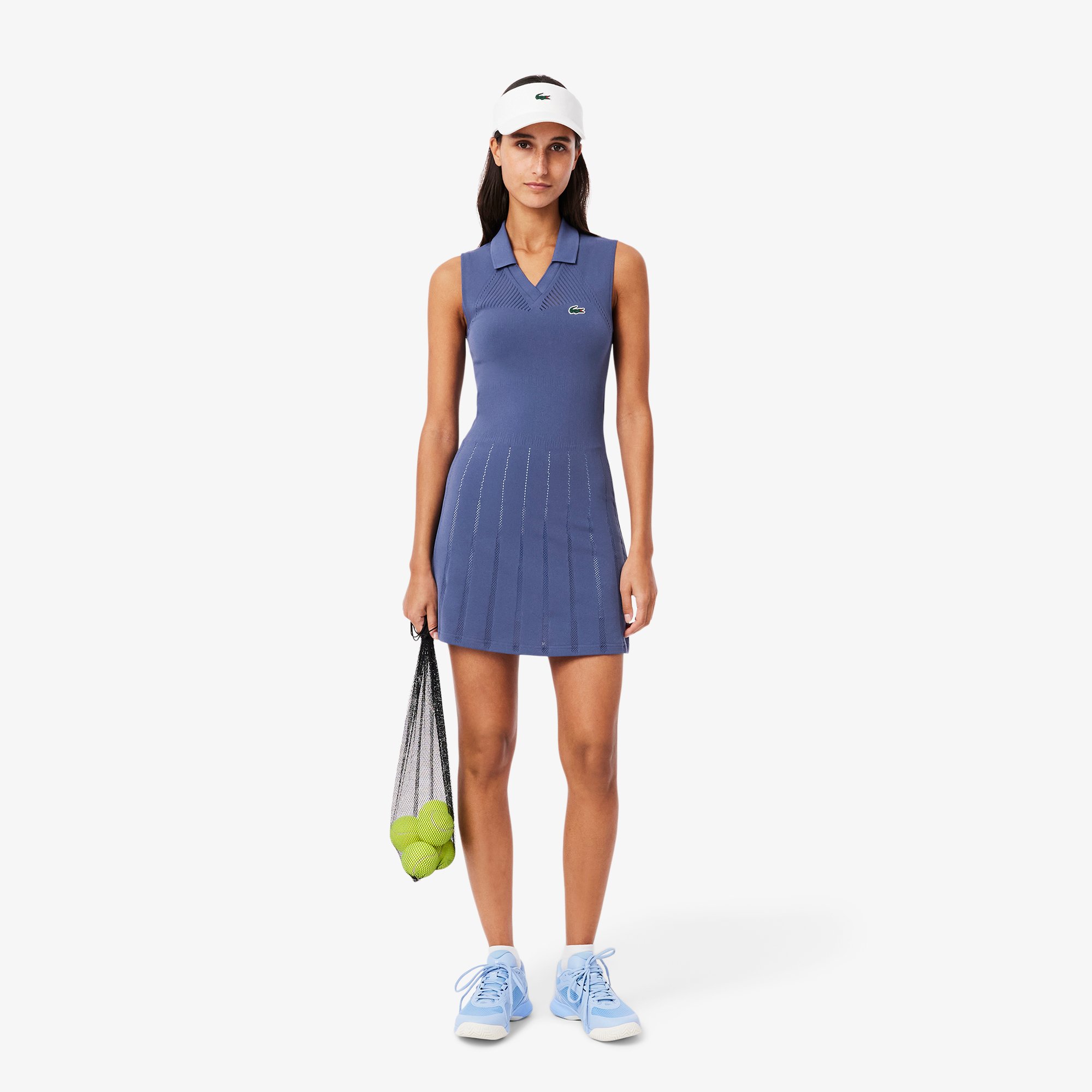 Đầm Và Quần Ngắn Tennis Lacoste Nữ Chất Liệu Co Giãn