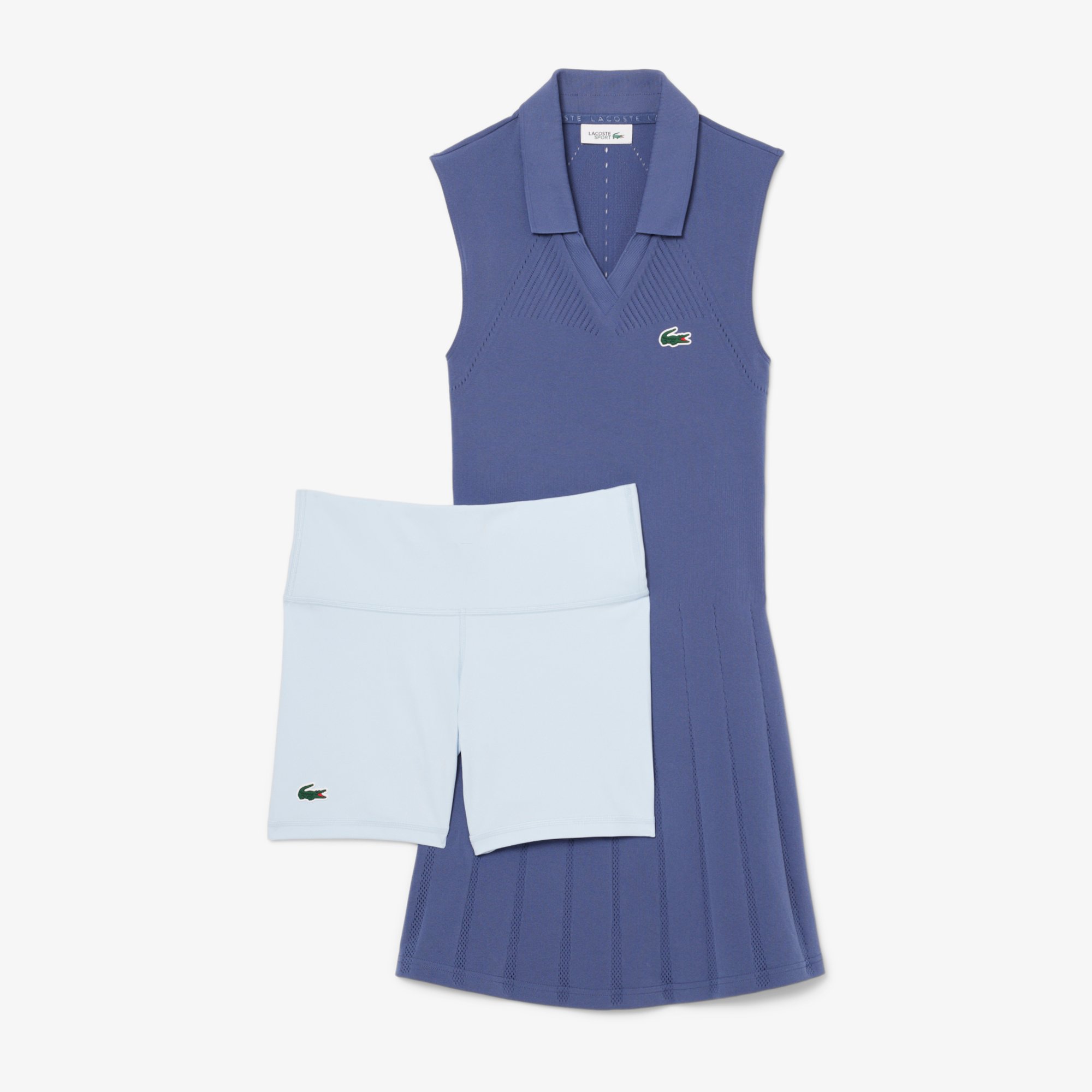 Đầm Và Quần Ngắn Tennis Lacoste Nữ Chất Liệu Co Giãn