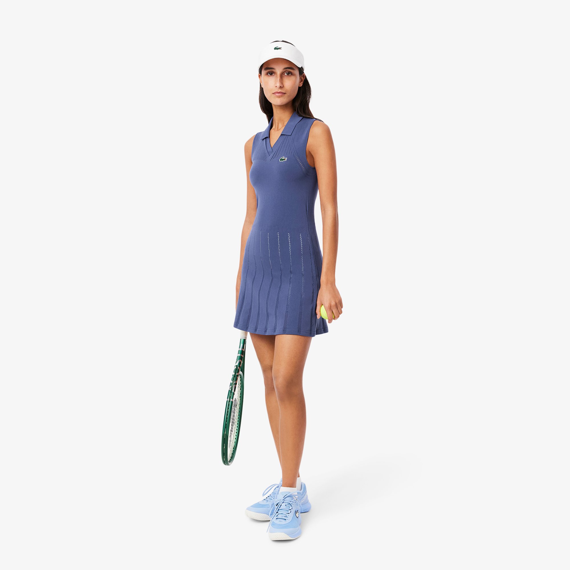 Đầm Và Quần Ngắn Tennis Lacoste Nữ Chất Liệu Co Giãn