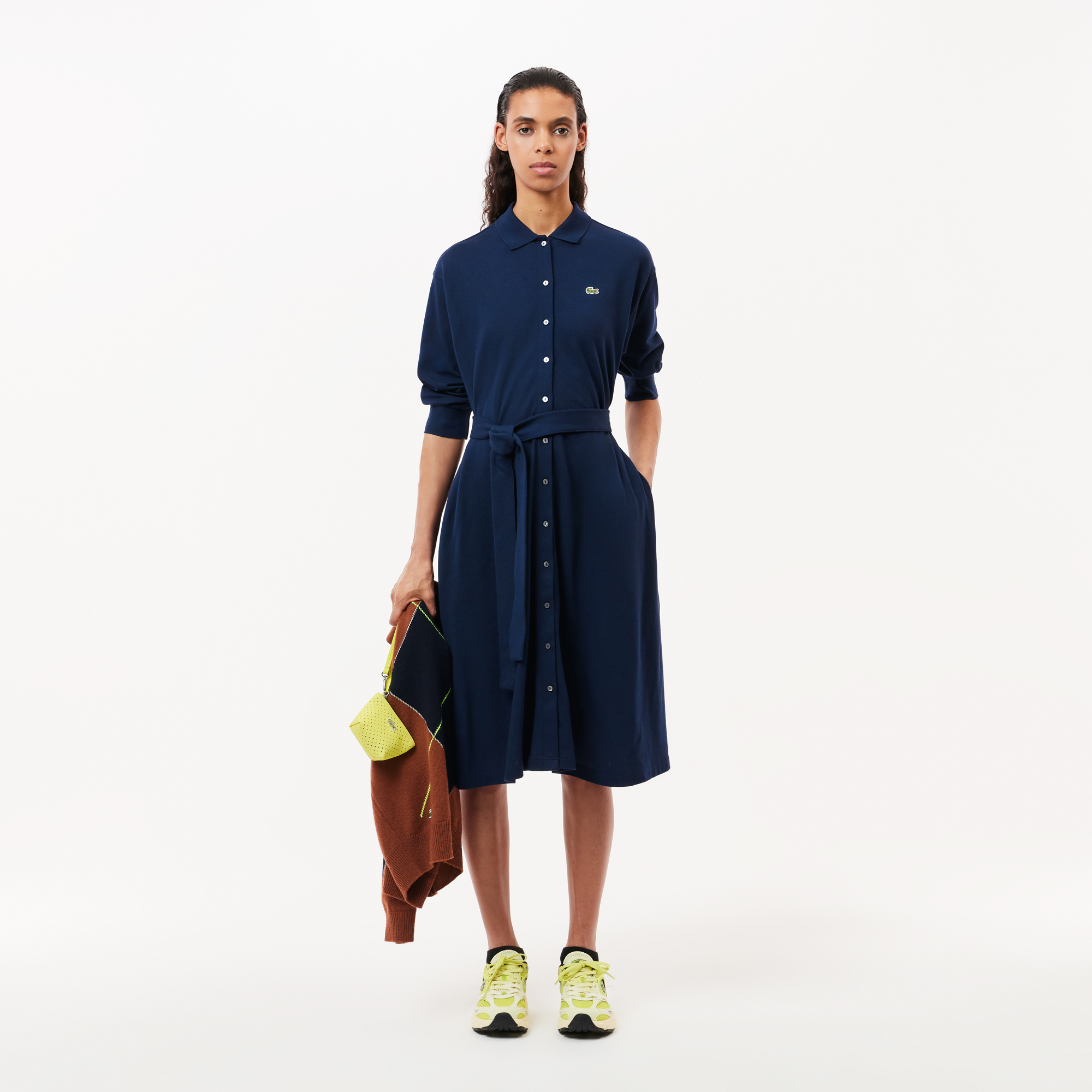 Đầm Polo Lacoste Nữ Piqué Dáng Rộng