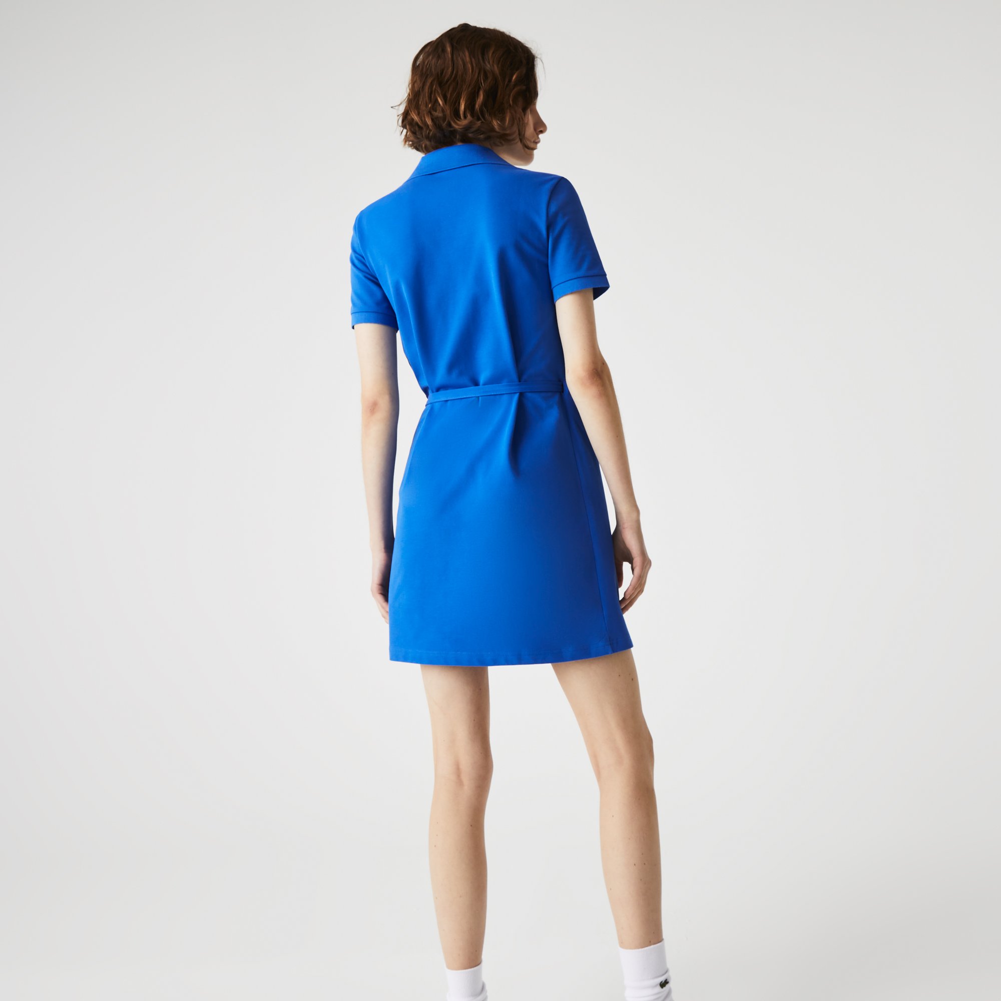 Đầm Polo Lacoste Nữ Kiểu Áo Choàng Chất Liệu Cotton Piqué Co Giãn