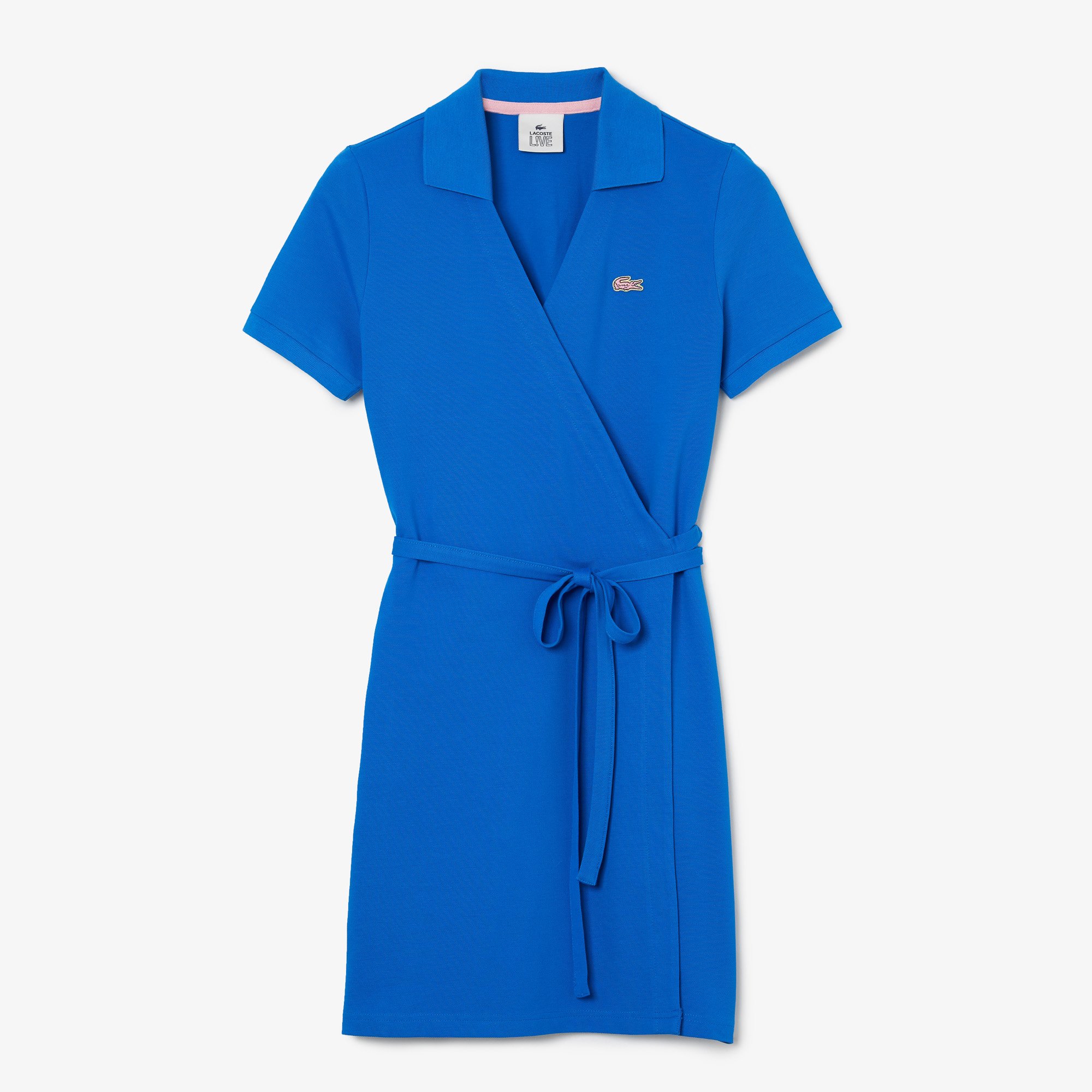 Đầm Polo Lacoste Nữ Kiểu Áo Choàng Chất Liệu Cotton Piqué Co Giãn