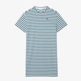Đầm Lacoste Nữ Sọc Độ Dài Vừa Phải Chất Liệu Cotton Jersey
