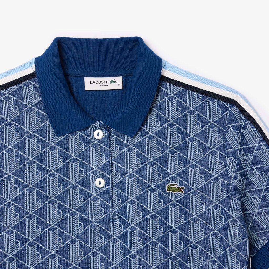 Đầm Polo Lacoste Nữ Ôm Dáng Họa Tiết Monogram