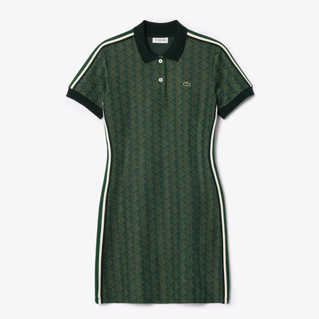 Đầm Polo Lacoste Nữ Ôm Dáng Họa Tiết Monogram