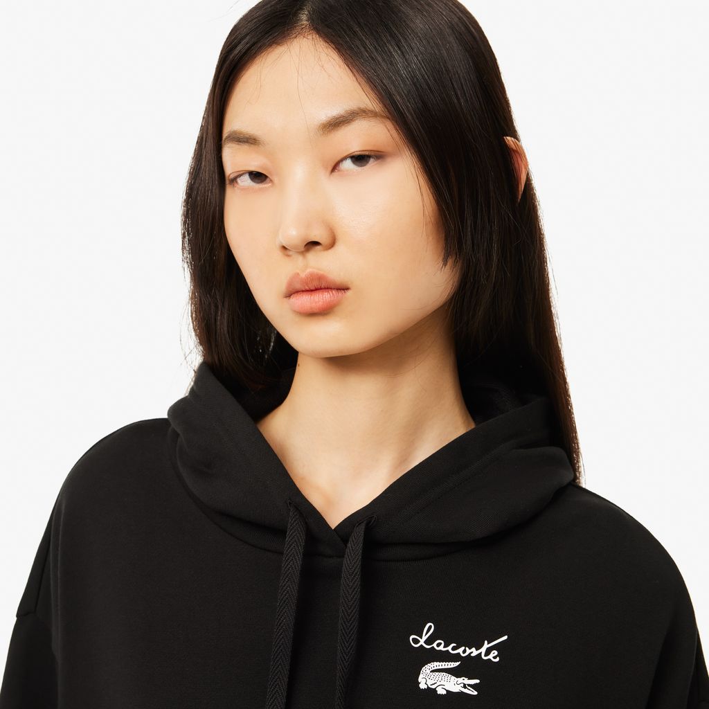 Đầm Thun Lacoste Nữ Oversize Chất Liệu Fleece