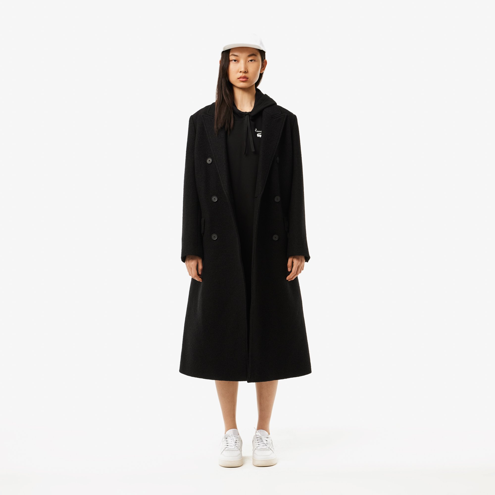 Đầm Thun Lacoste Nữ Oversize Chất Liệu Fleece