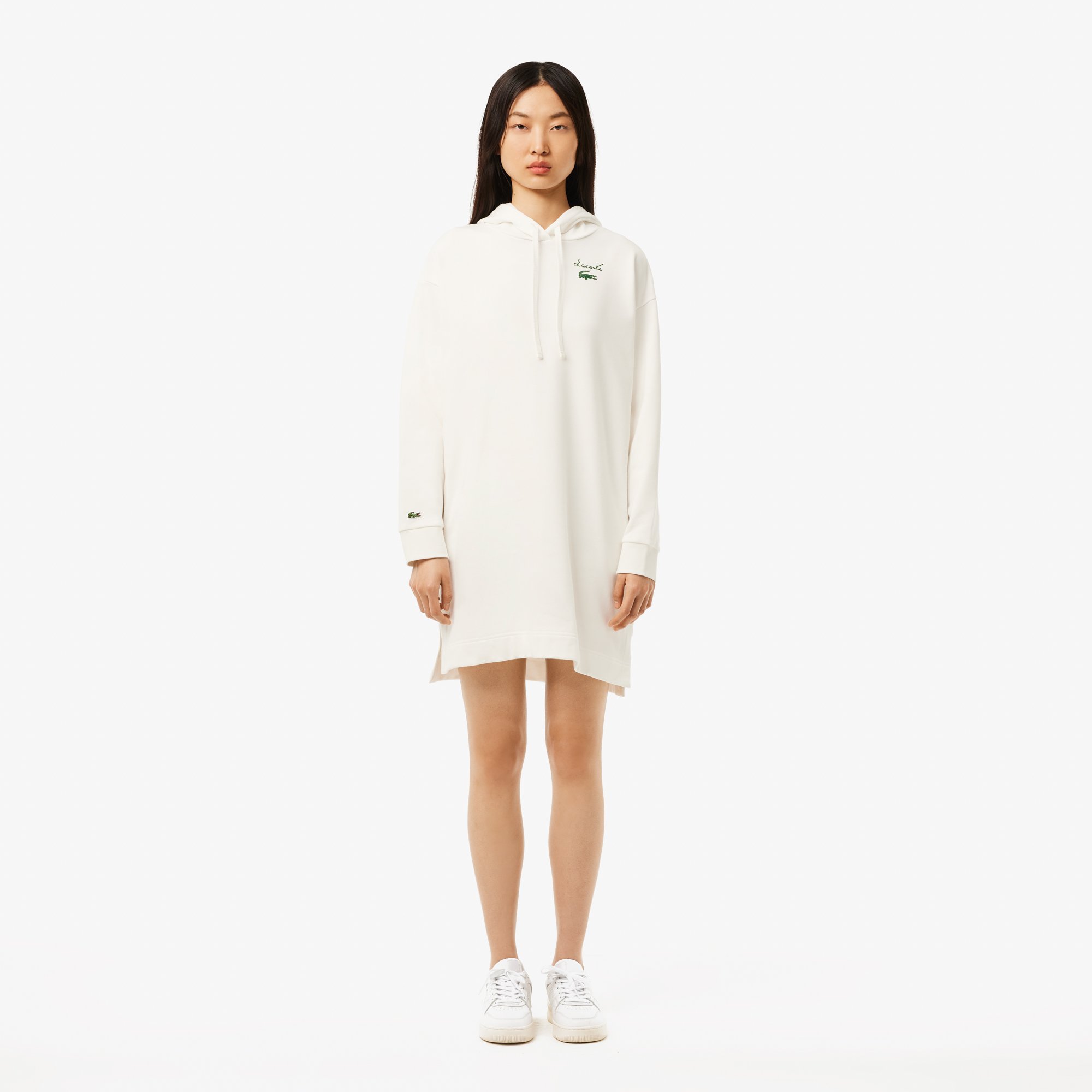 Đầm Thun Lacoste Nữ Oversize Chất Liệu Fleece