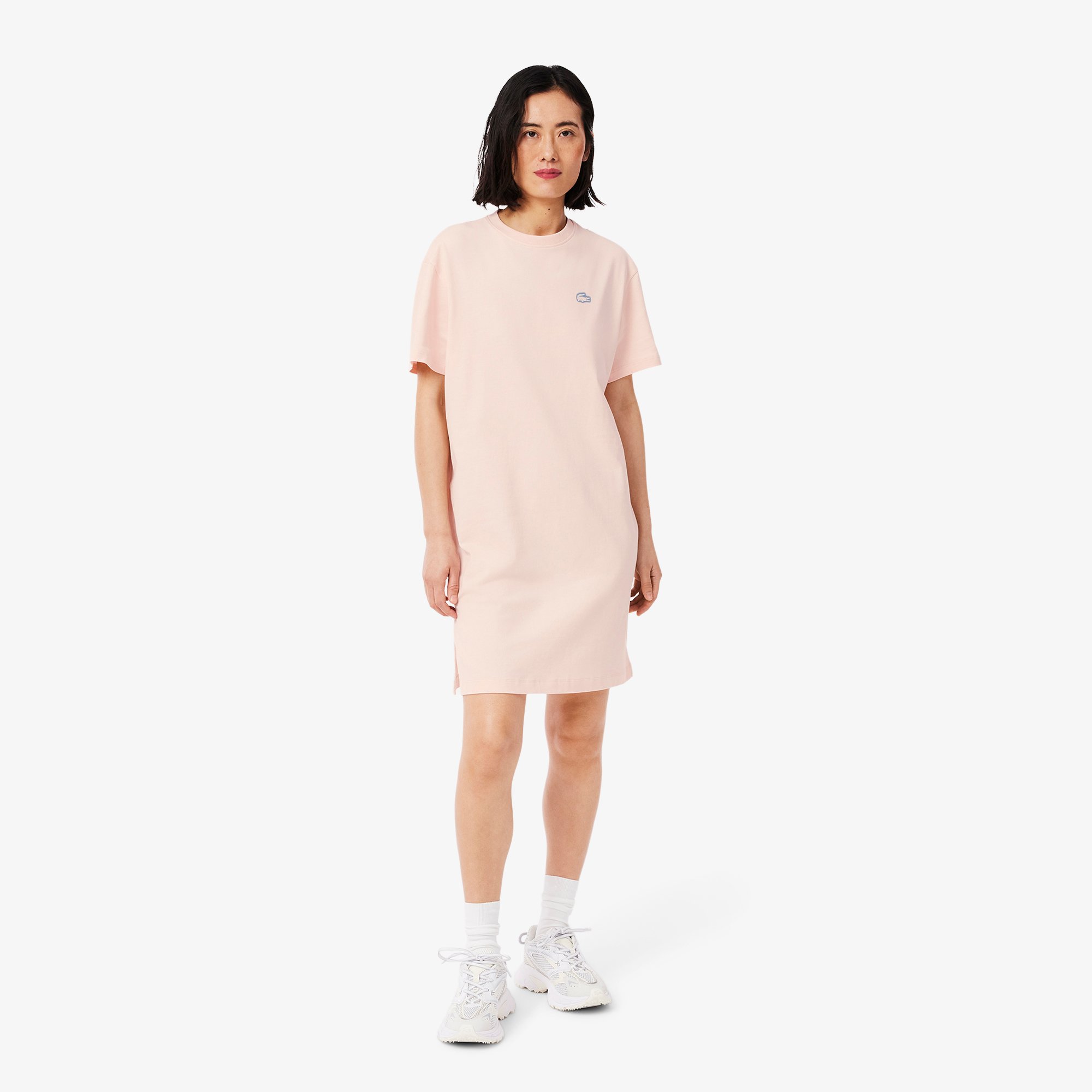 Đầm Thun Lacoste Nữ Chất Liệu Cotton Jersey Dáng Rộng