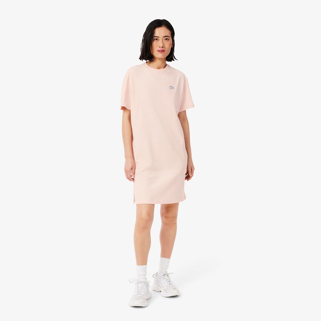 Đầm Thun Lacoste Nữ Chất Liệu Cotton Jersey Dáng Rộng