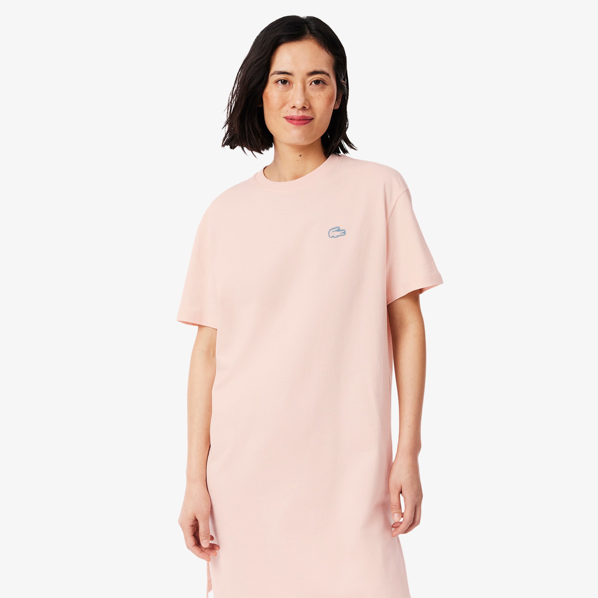 Đầm Thun Lacoste Nữ Chất Liệu Cotton Jersey Dáng Rộng