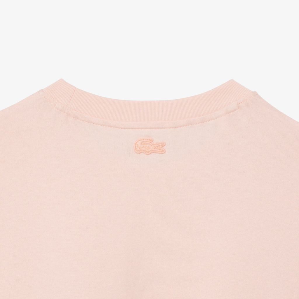 Đầm Thun Lacoste Nữ Chất Liệu Cotton Jersey Dáng Rộng
